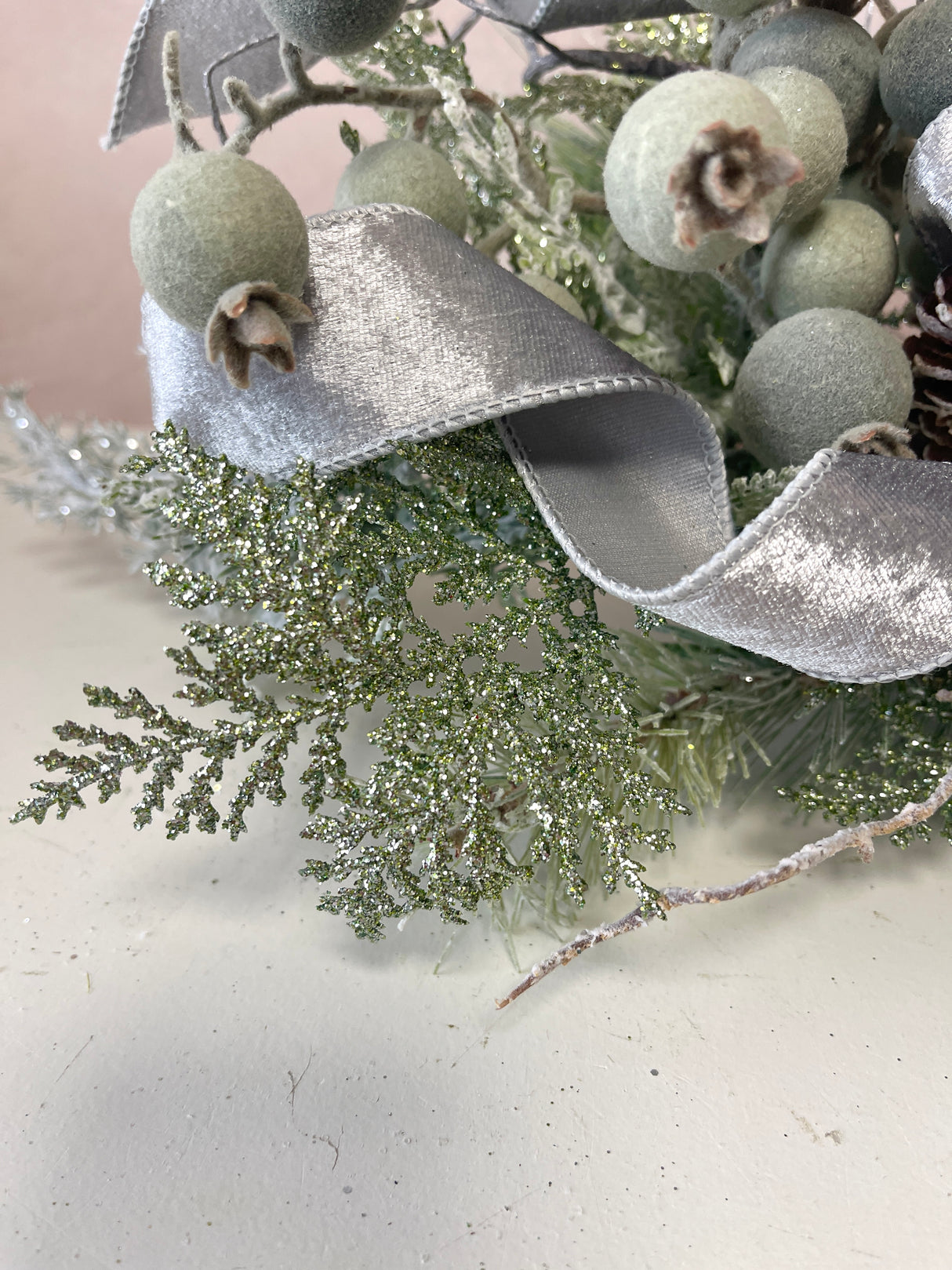 23" Blue December Swag