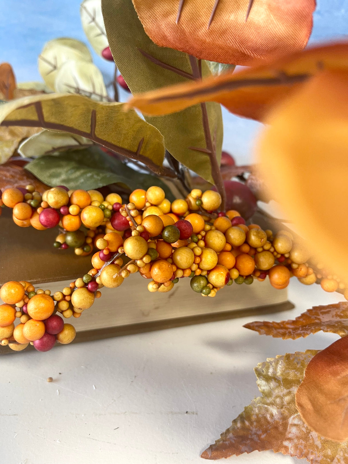 Leaf Pile Mixed Crabapple Spray