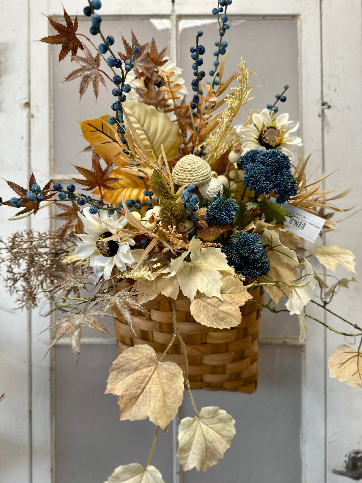 35" Harvest Season Wall Basket