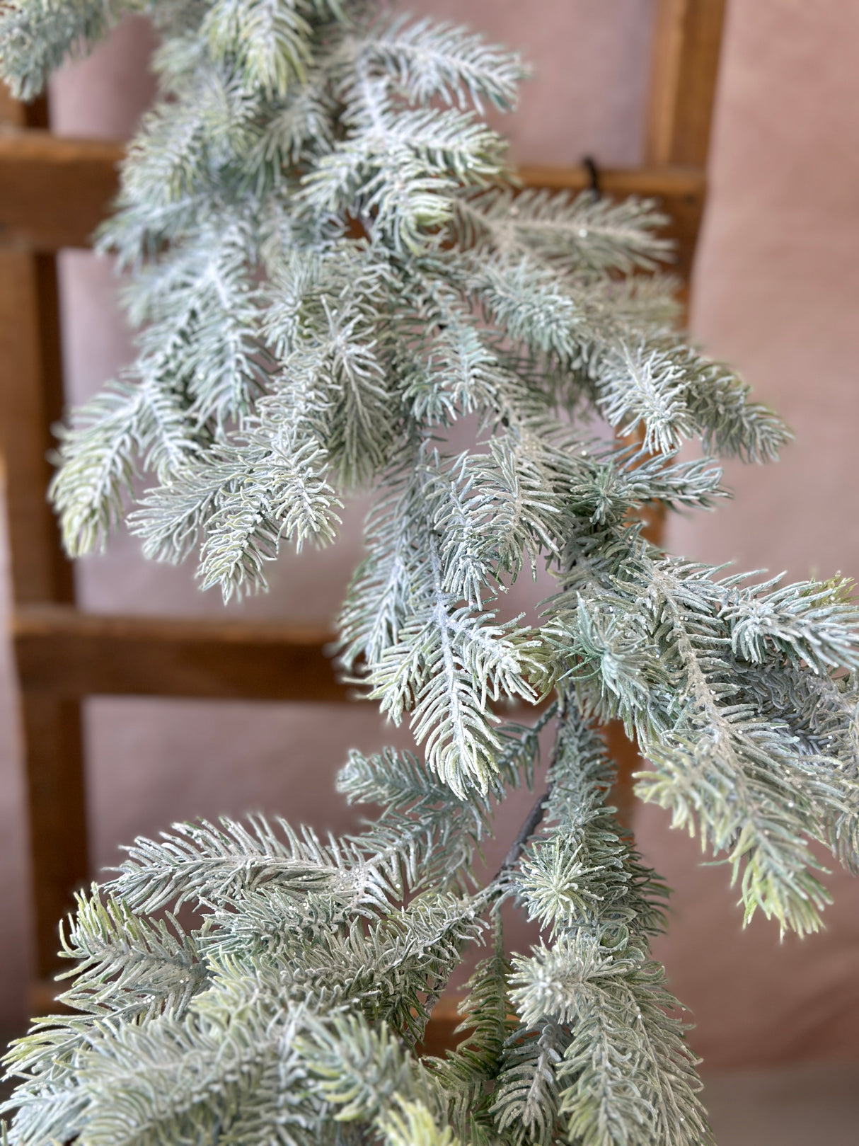 6' Snowy Sitka Spruce Garland