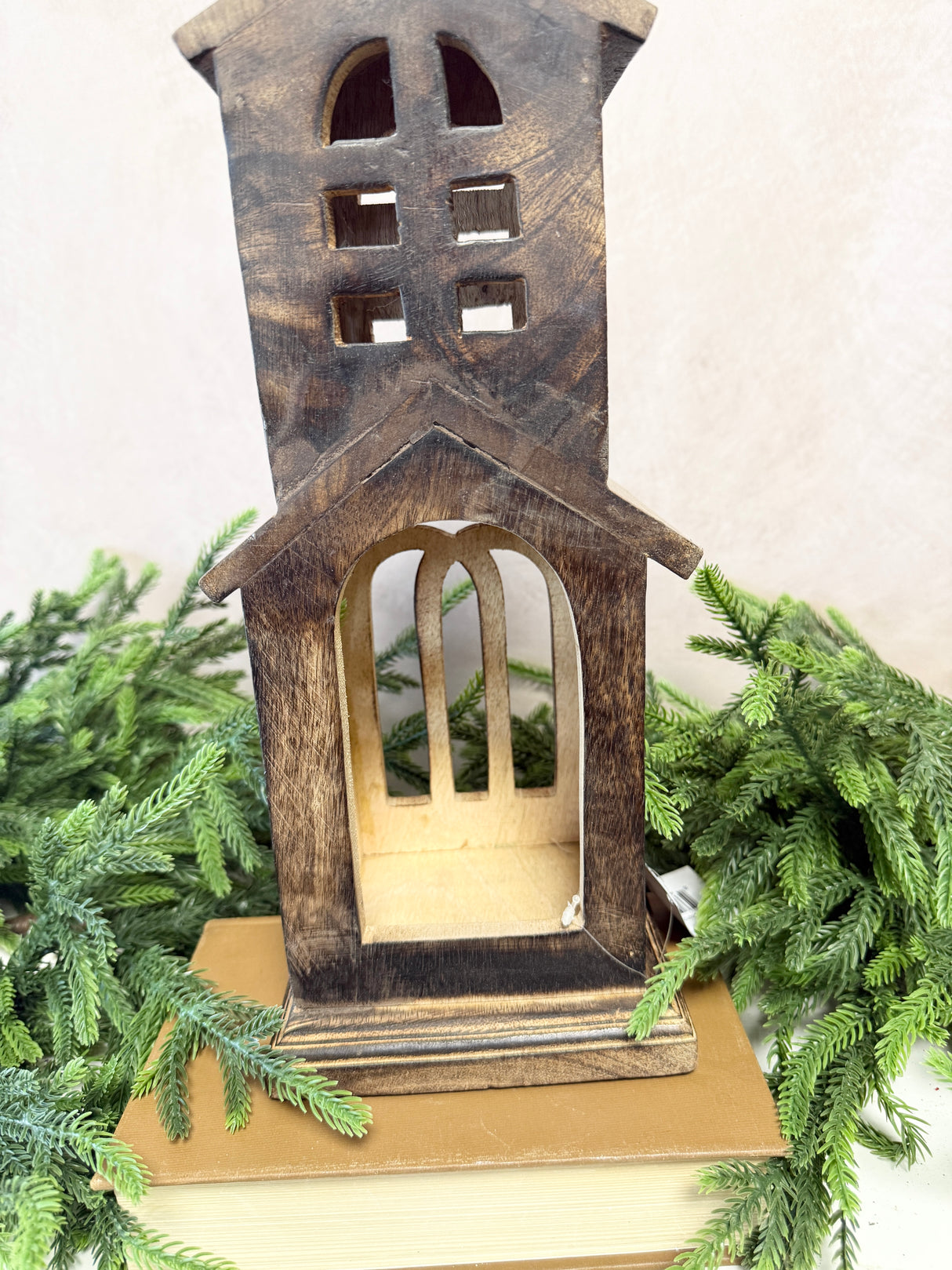 Dark Mango Wood Church