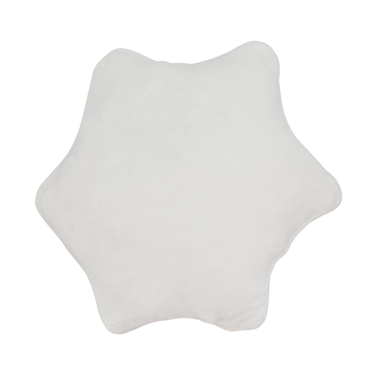 Crystal Frost Snowflake Poly Filled Throw Pillow