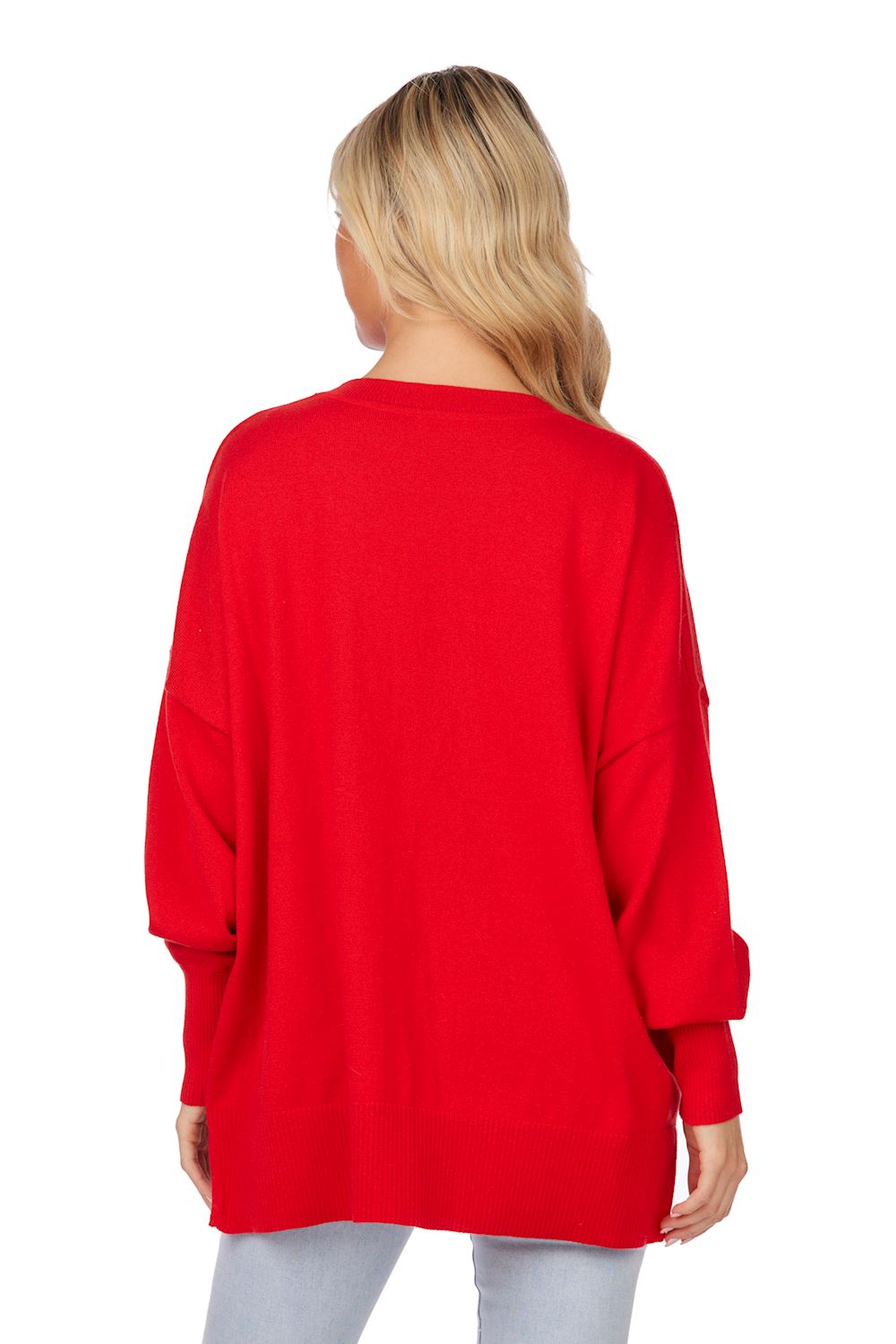 Red Sparkle Sweater - One Size