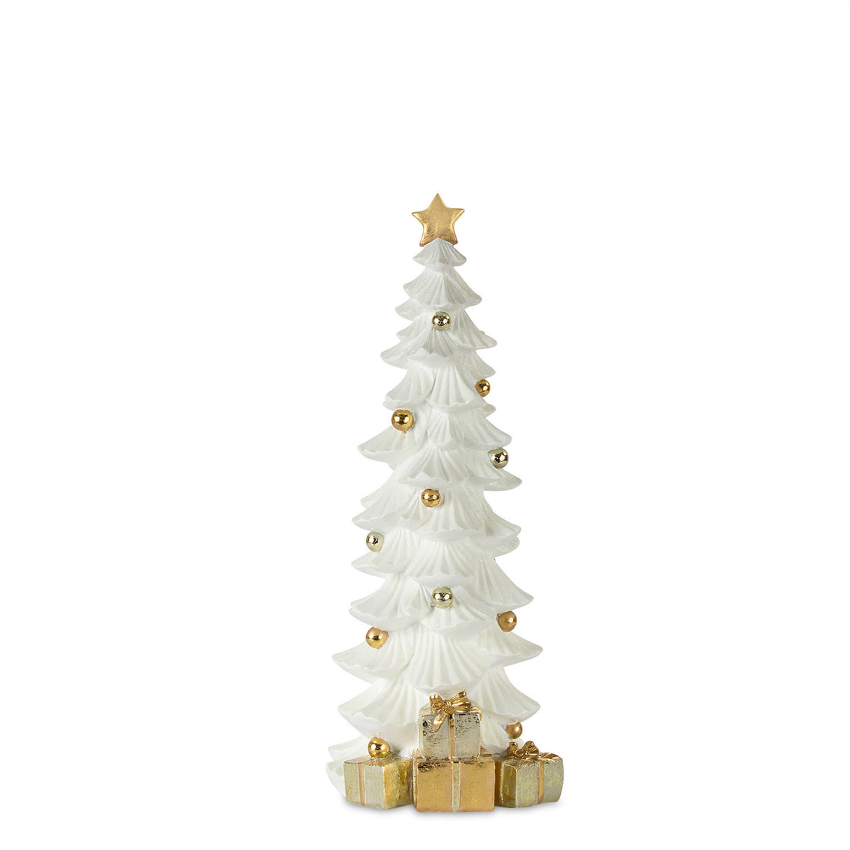 Golden Gathering Resin Christmas Tree Set of 2