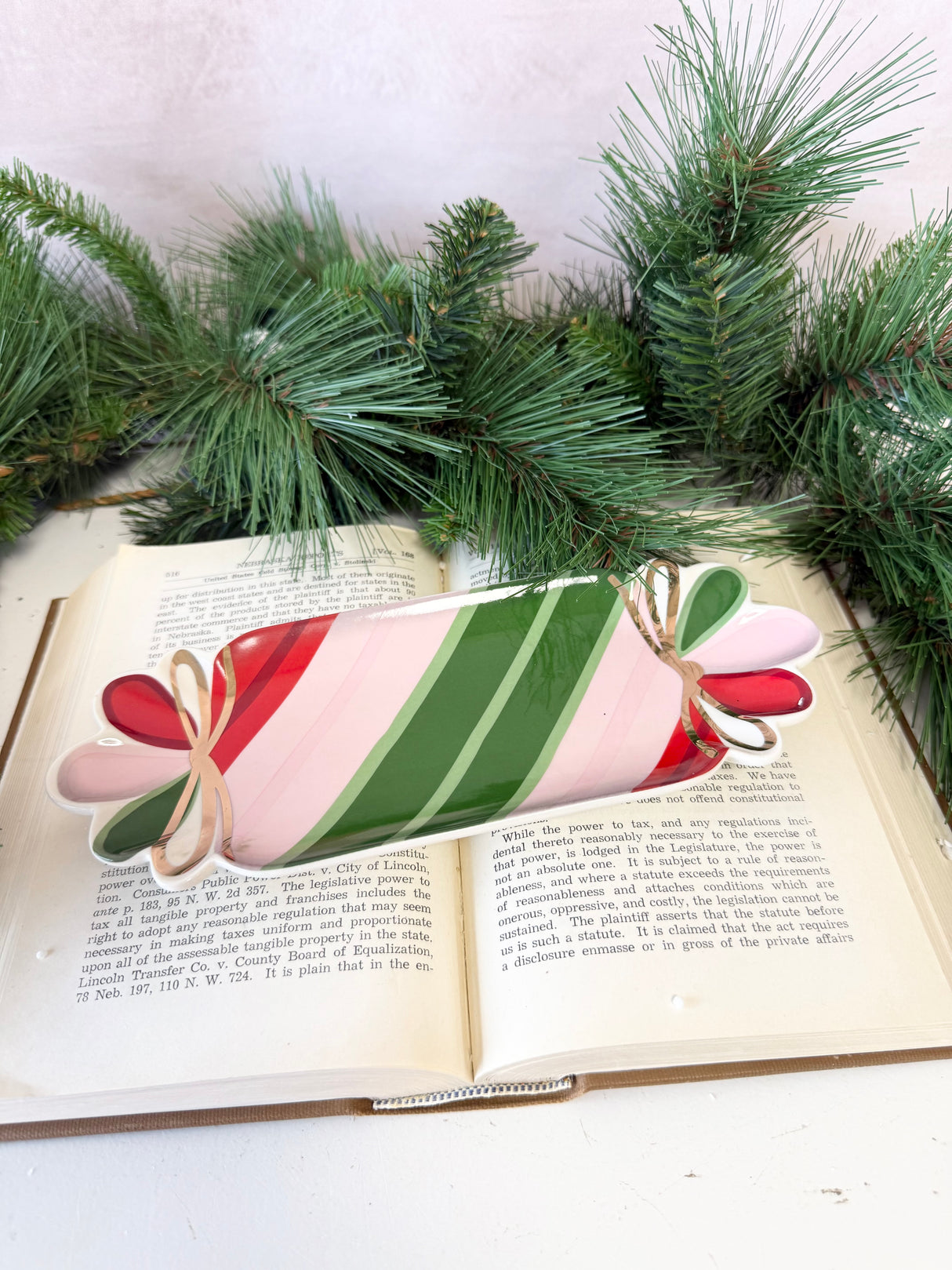 Stoneware Candy Shaped Plate