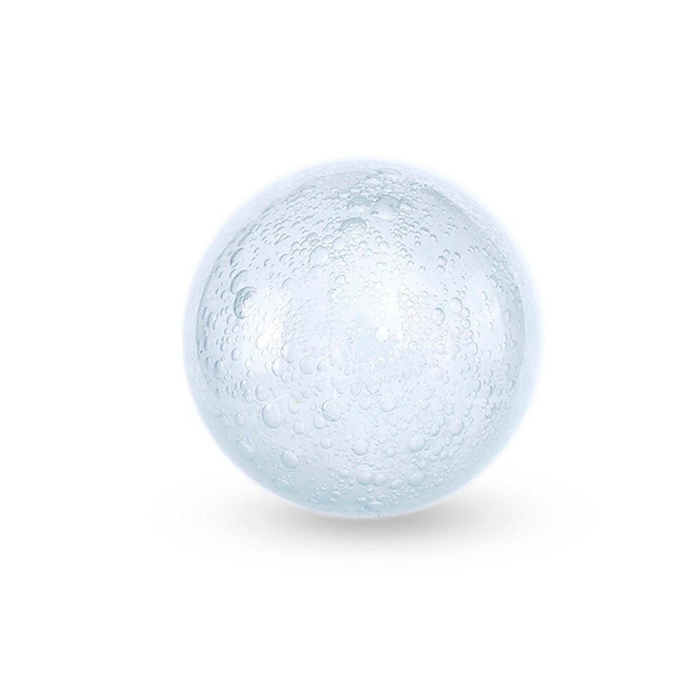 3" Clear Bubble Glass Orb