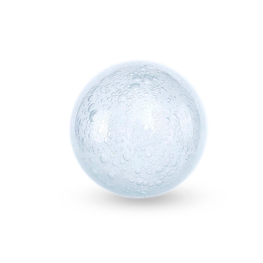 4" Clear Bubble Glass Orb