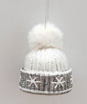 Winter Hat Glass Ornament