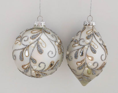 Class Holiday Glass Ornament - 2 Styles