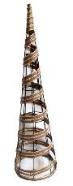 Wrapped Rattan Look Cone Tree