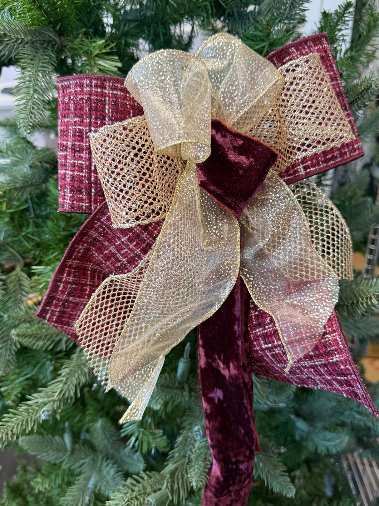 14" Burgundy Bliss Bow