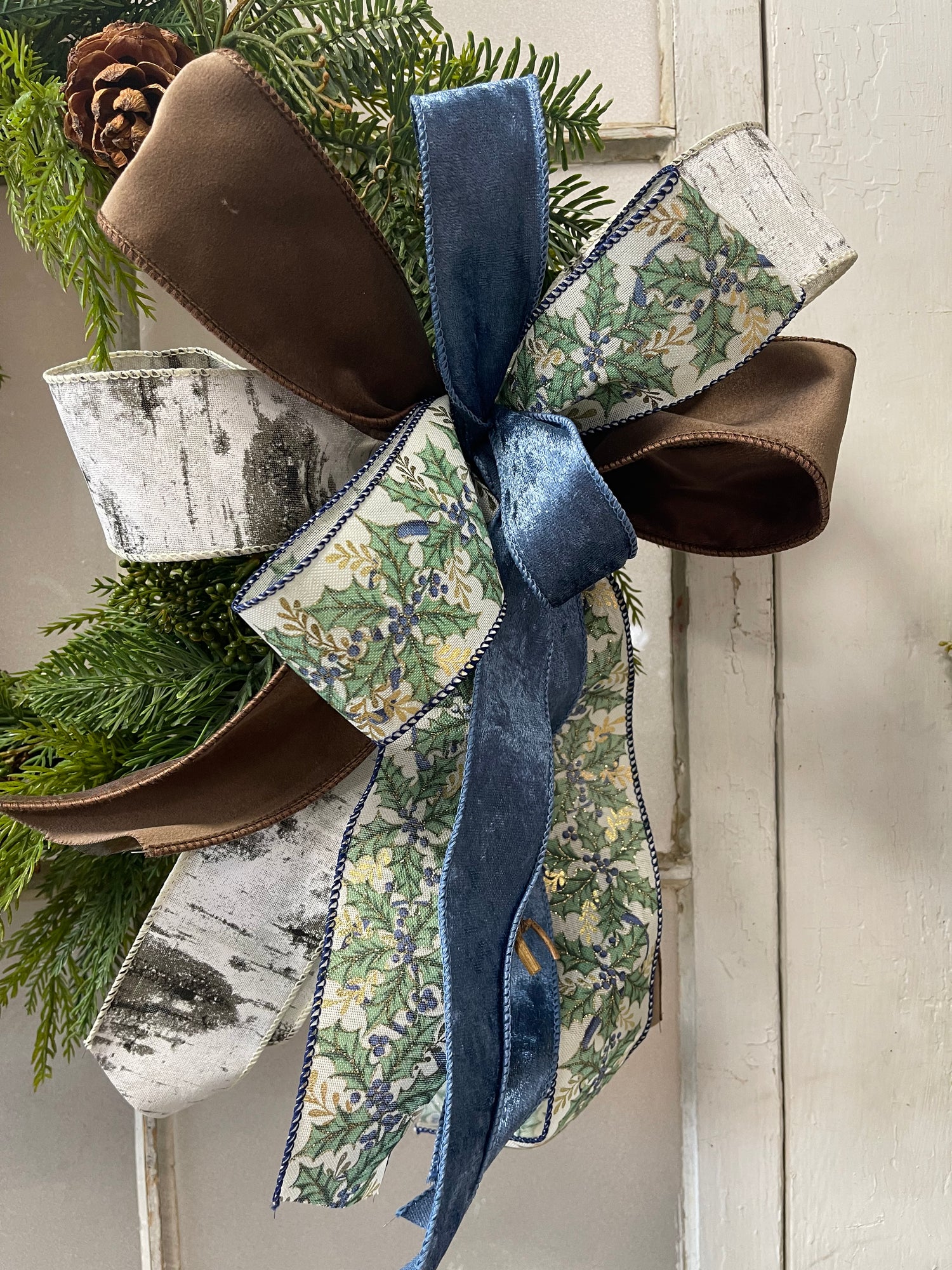 14" Velvet Forest Charm Bow