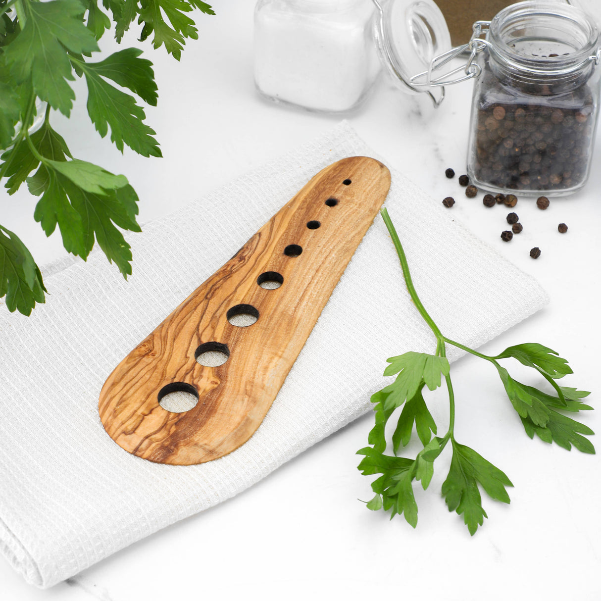 Olive Wood Handmade Herb Stripper