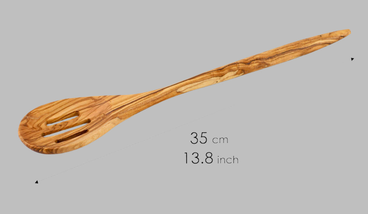Olive Wood Handmade Slotted Spoon