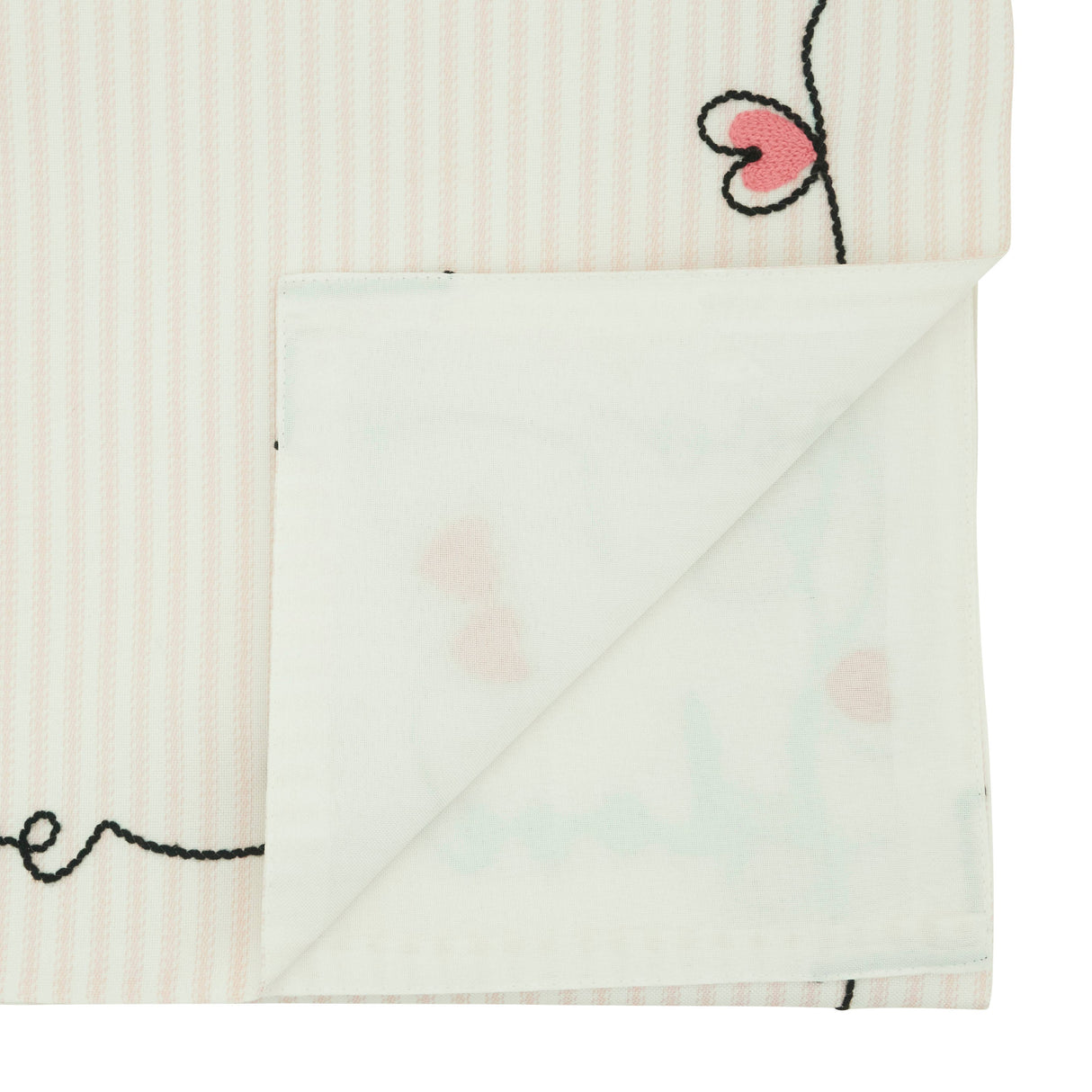 Embroidered Love Table Runner