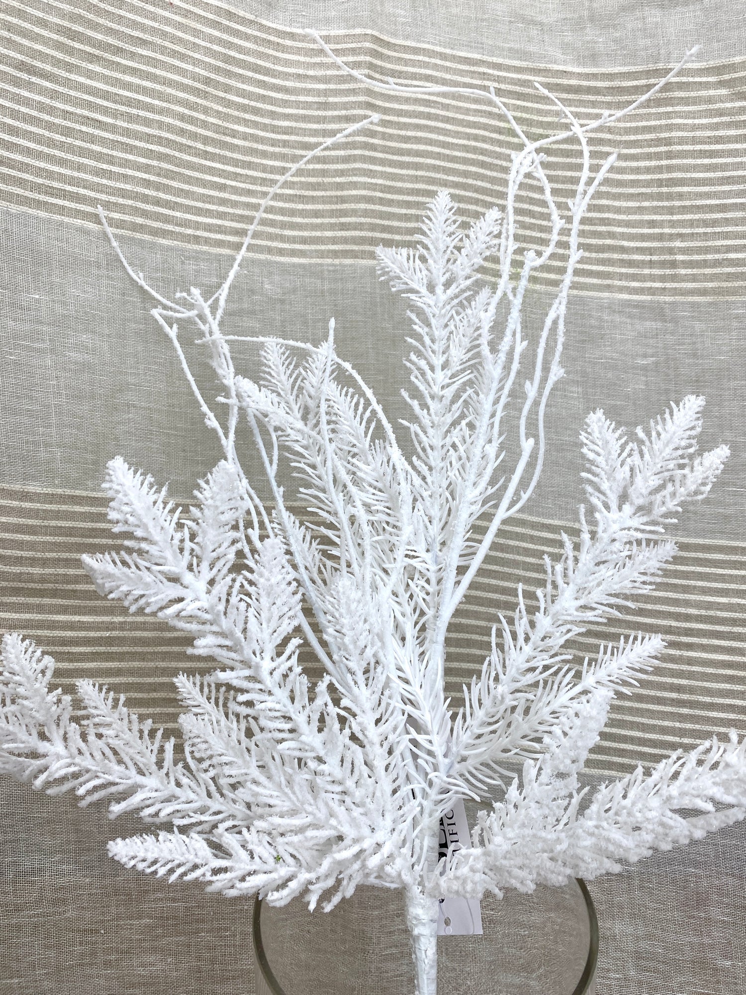 Snow Day Flocked Cedar Pick