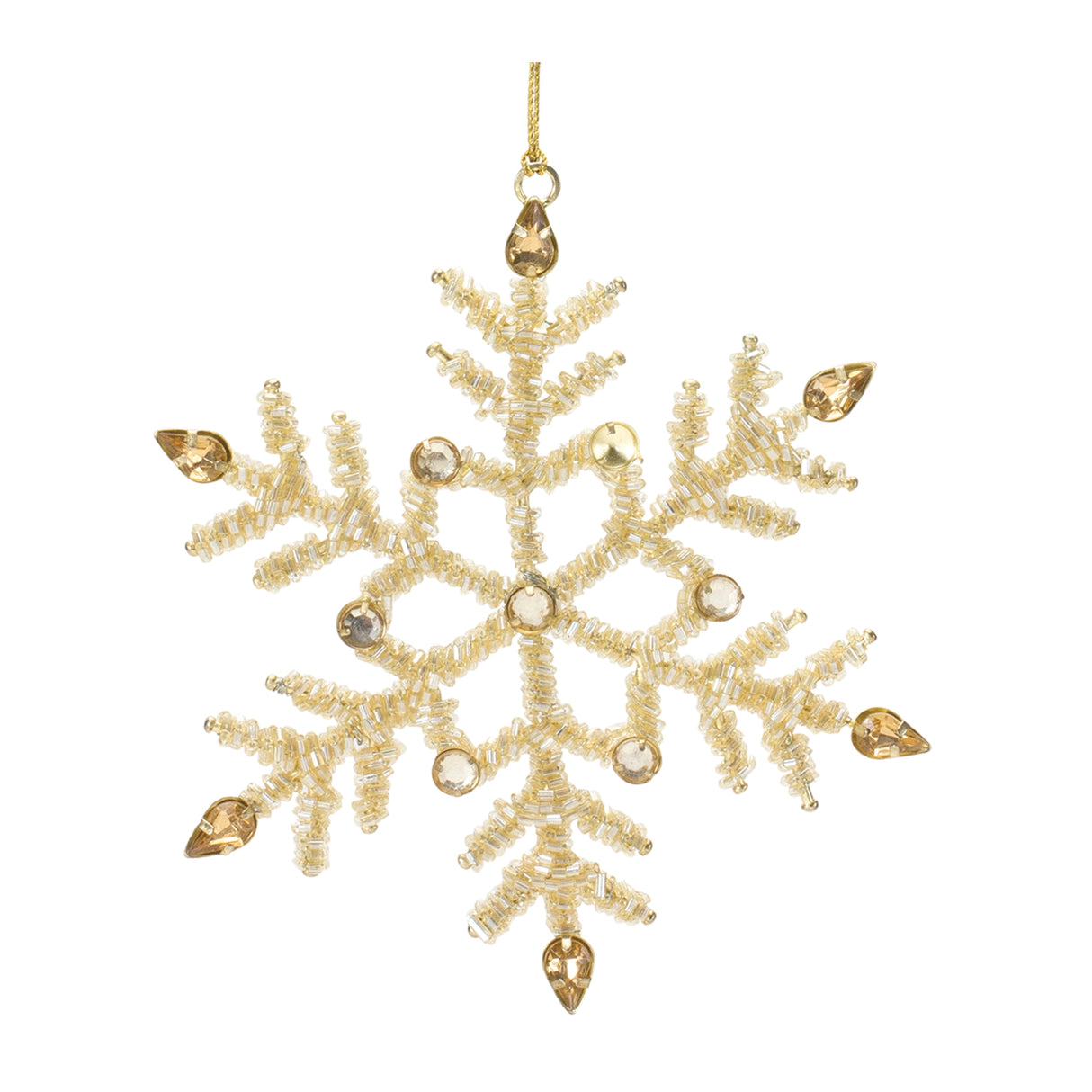 Gold & Iron Snowflake Ornament Set