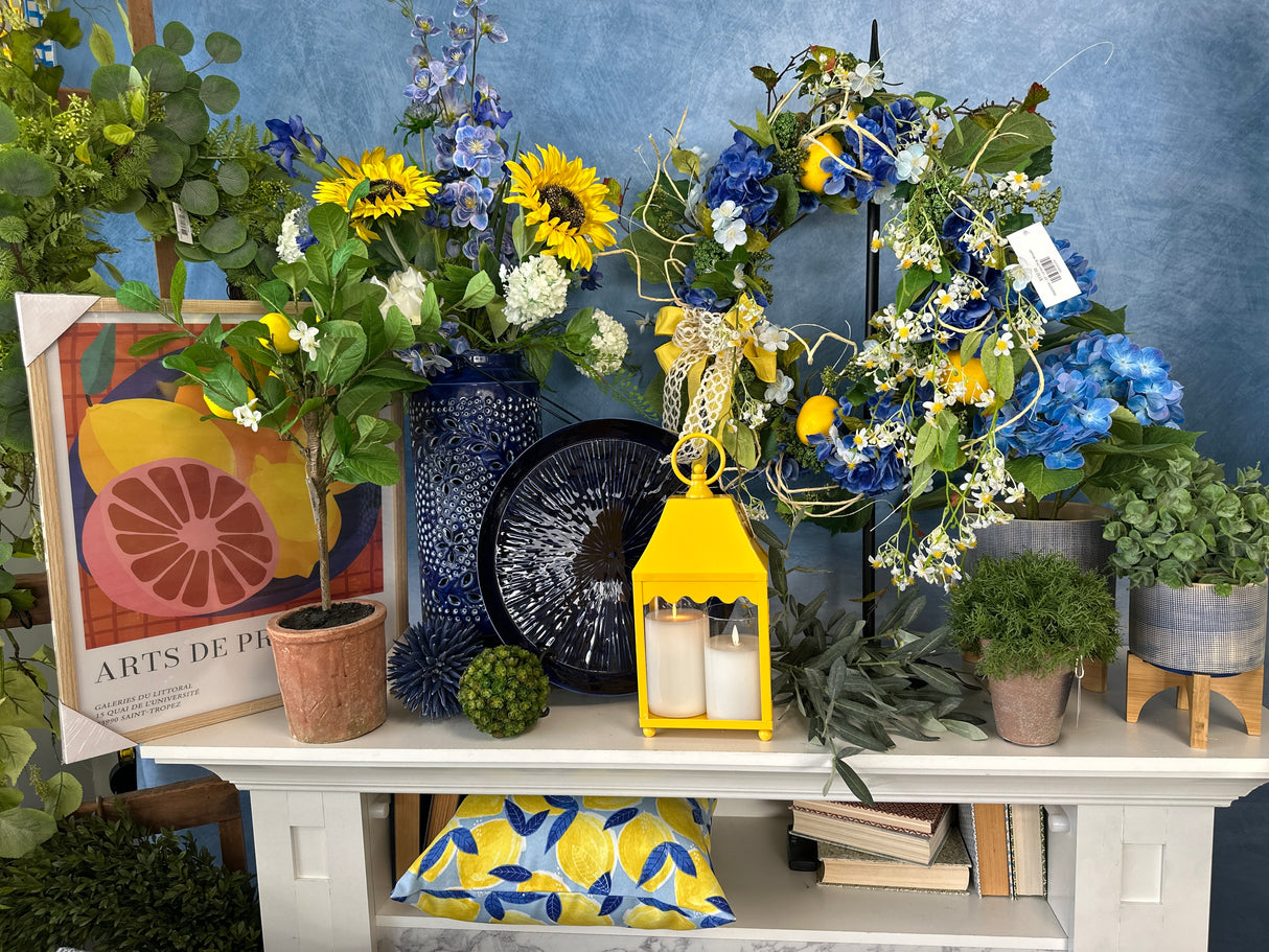 Small Yellow Iron Lantern