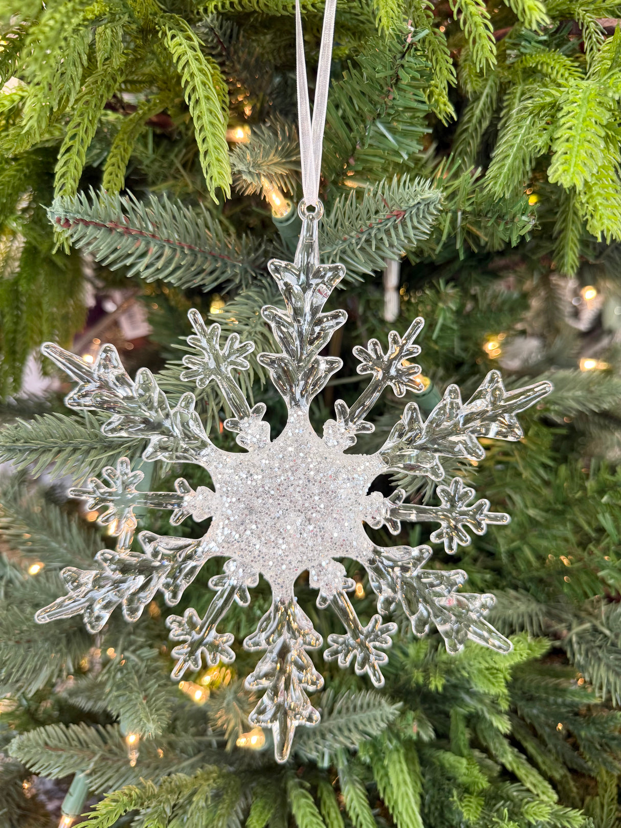 Icy Snowflake Ornament