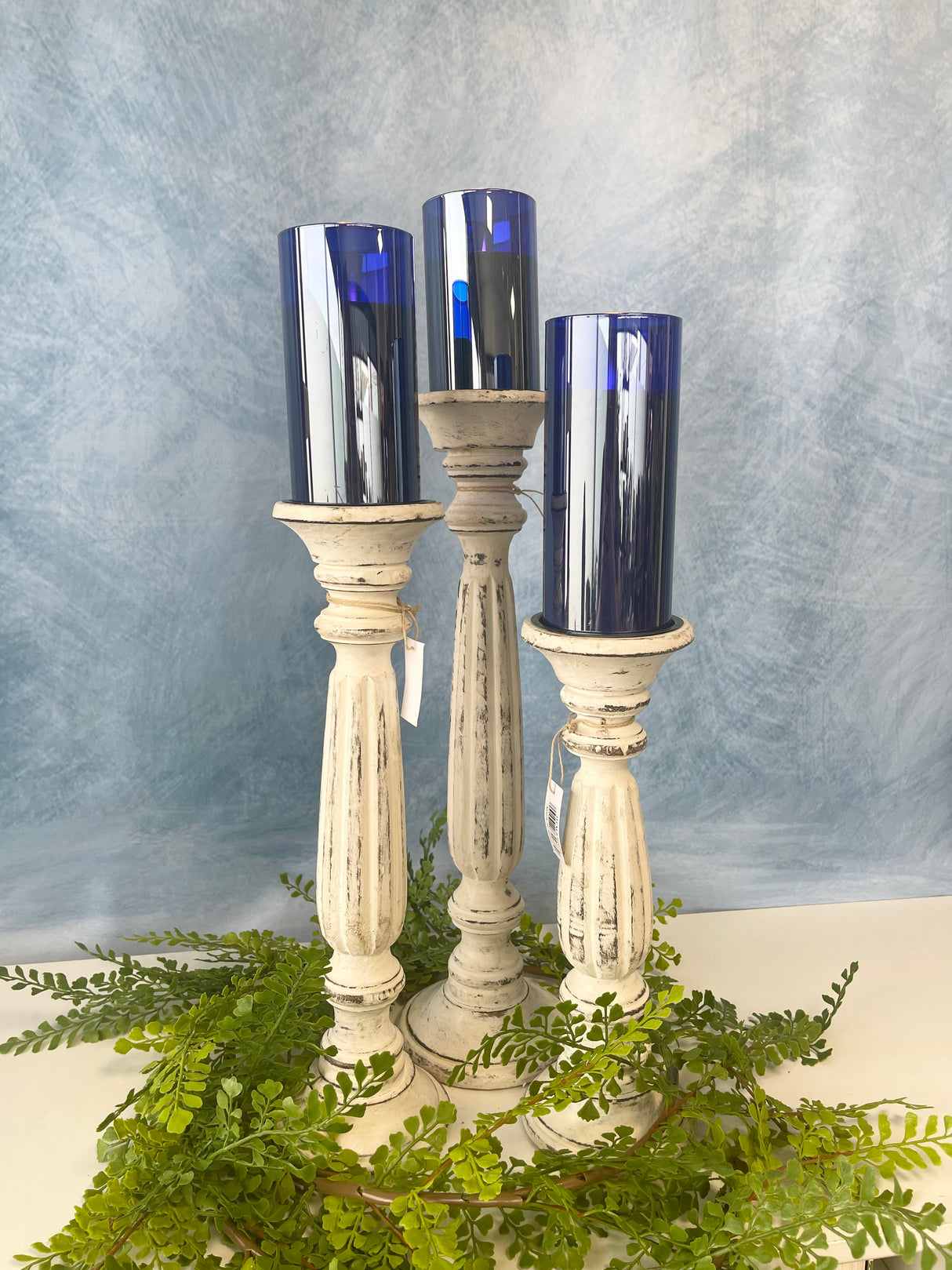 Framingham Wood Pillar Candleholder - 3 Sizes