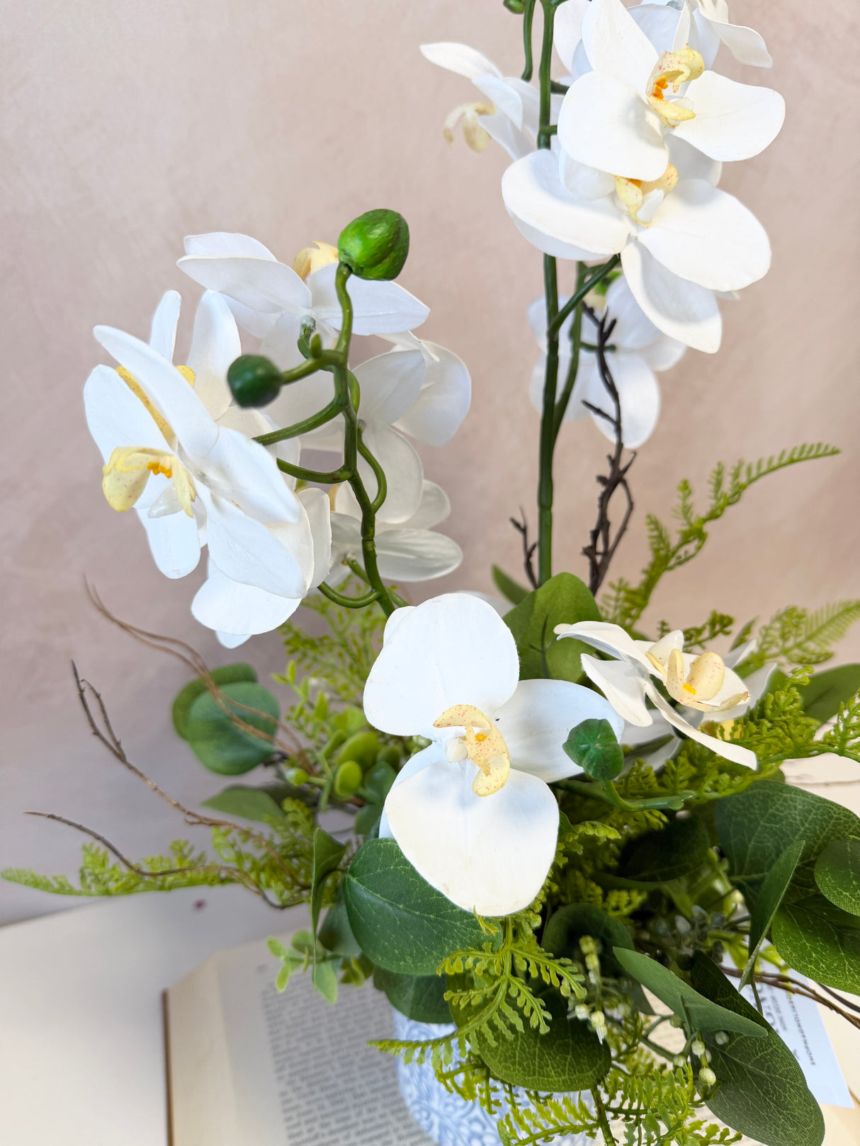19" Everlasting Orchid Centerpiece