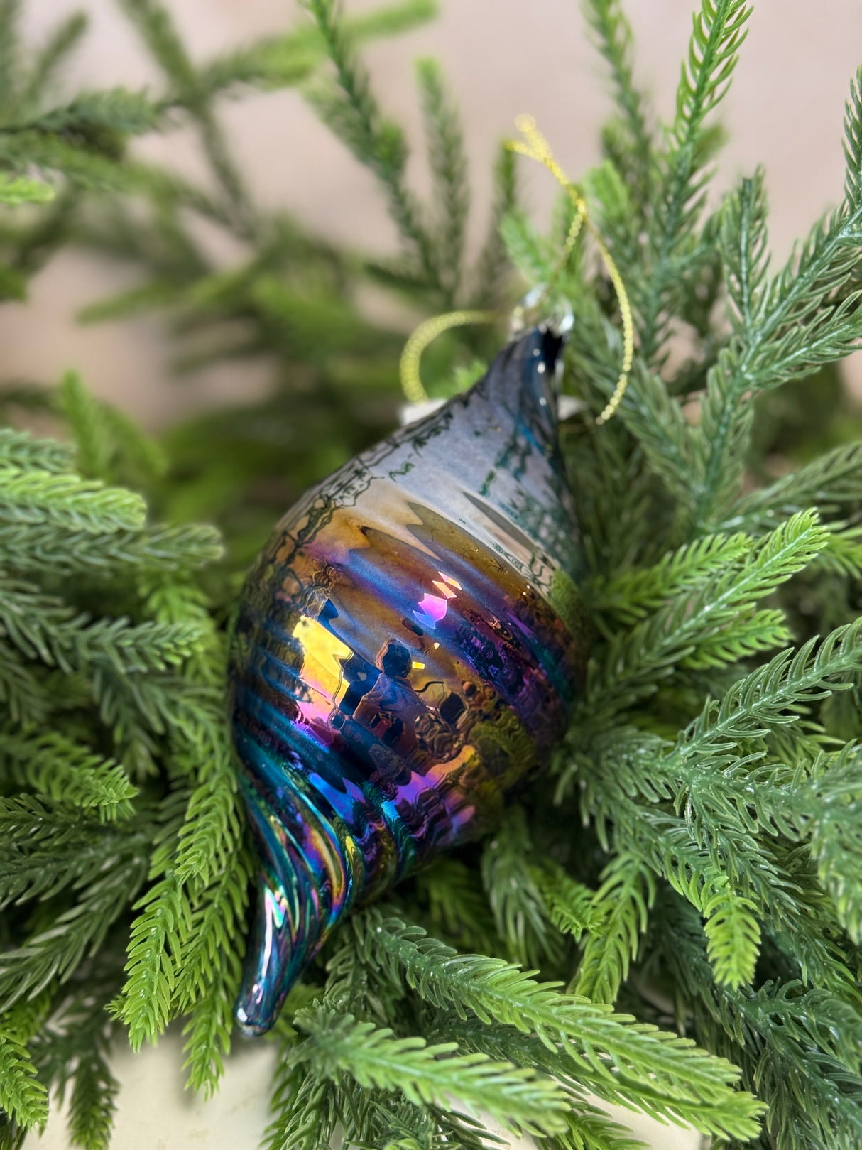 Elegant Holiday Glass Ornament - 2 Styles I