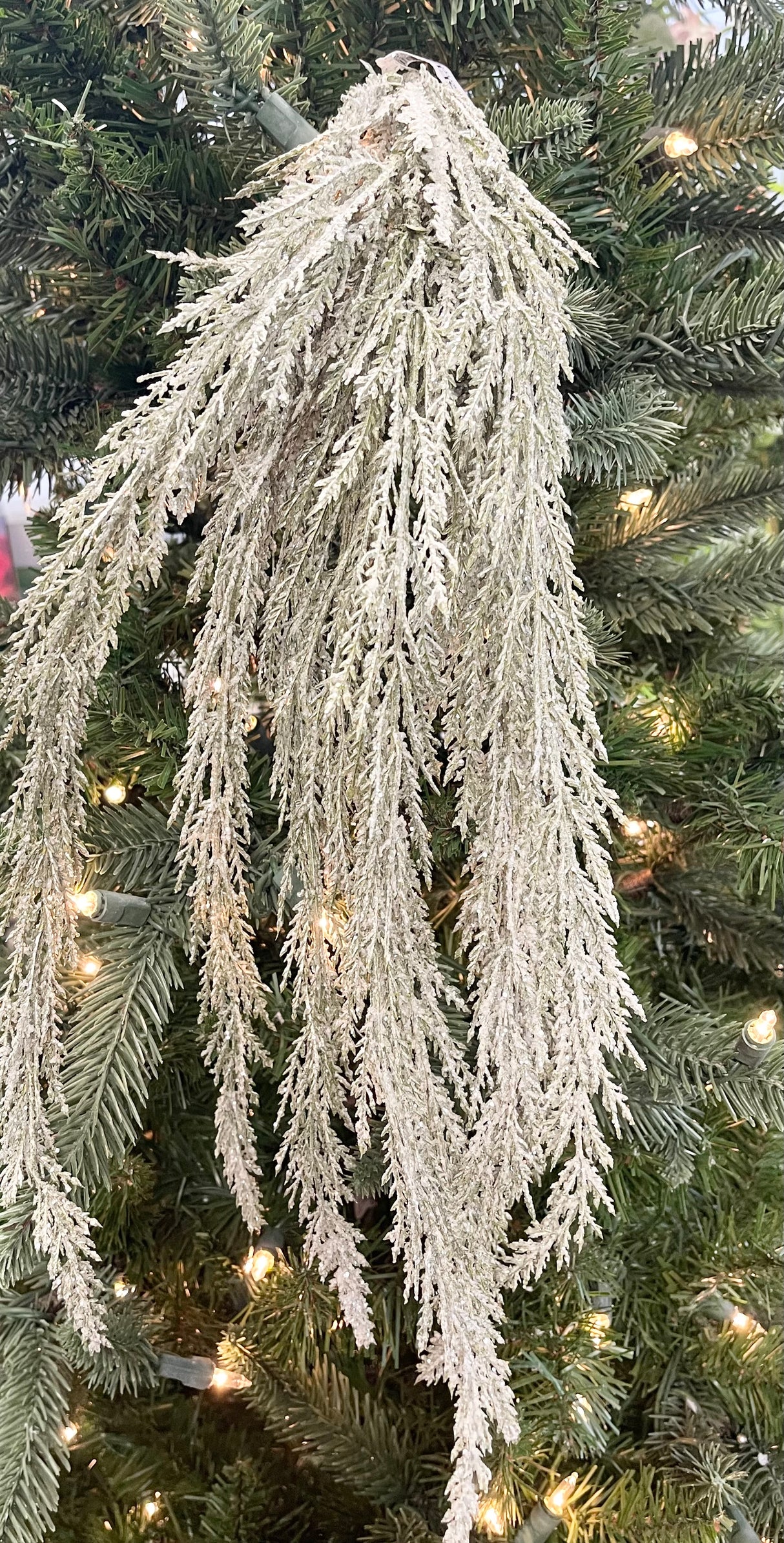 Green Glittered Amaranthus Spray