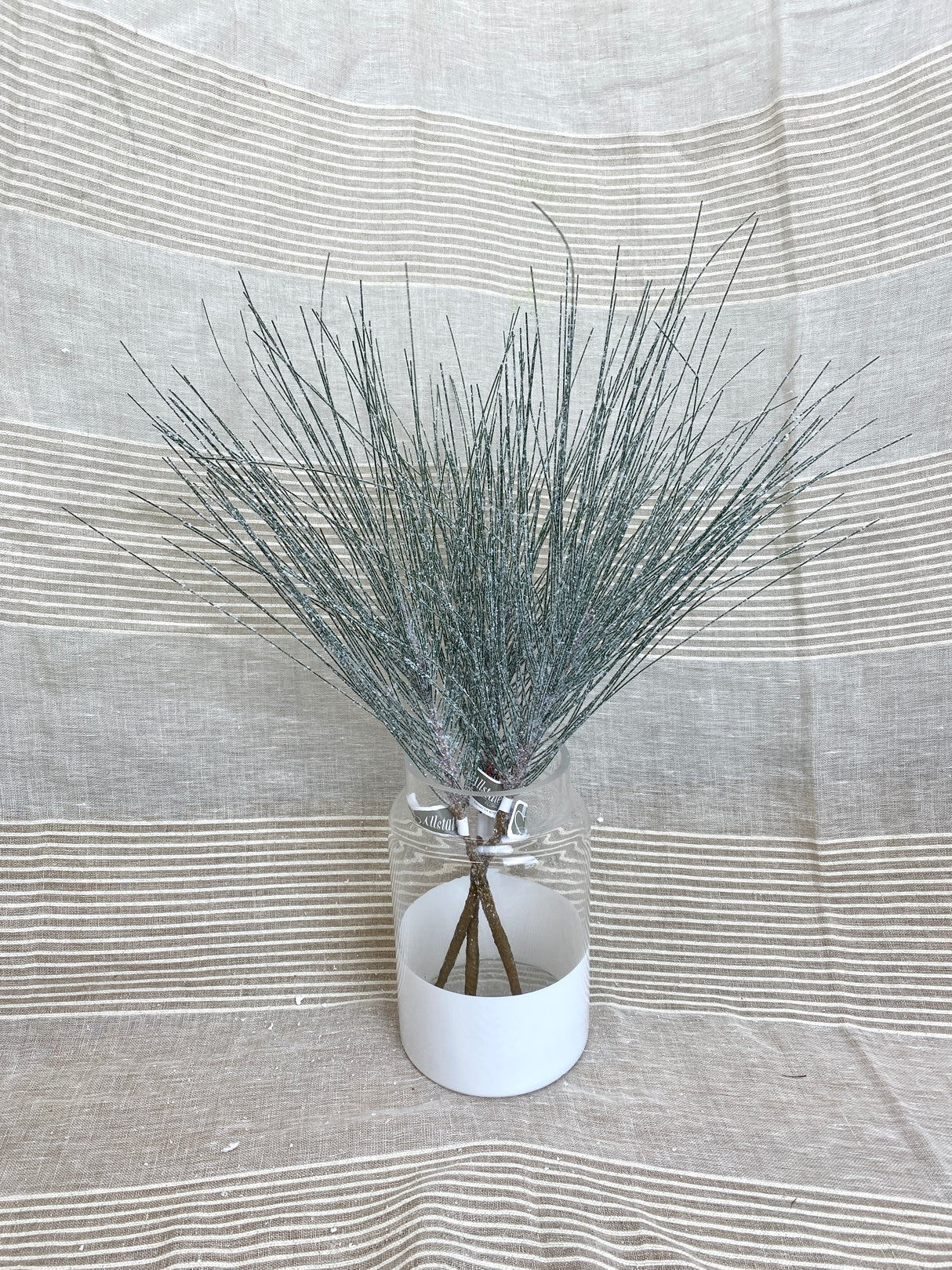 Snowy Long Needle Pine Spray