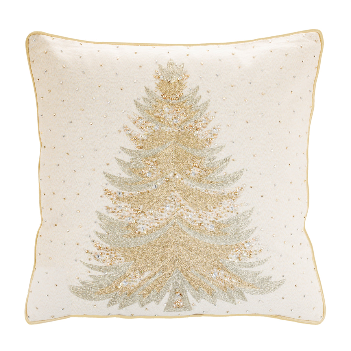Guilded Tree Christmas Pillow