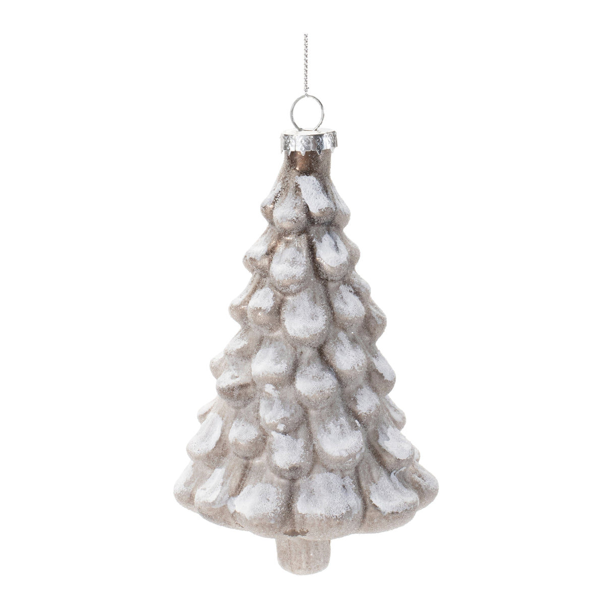 Frosty Glass Tree Ornament