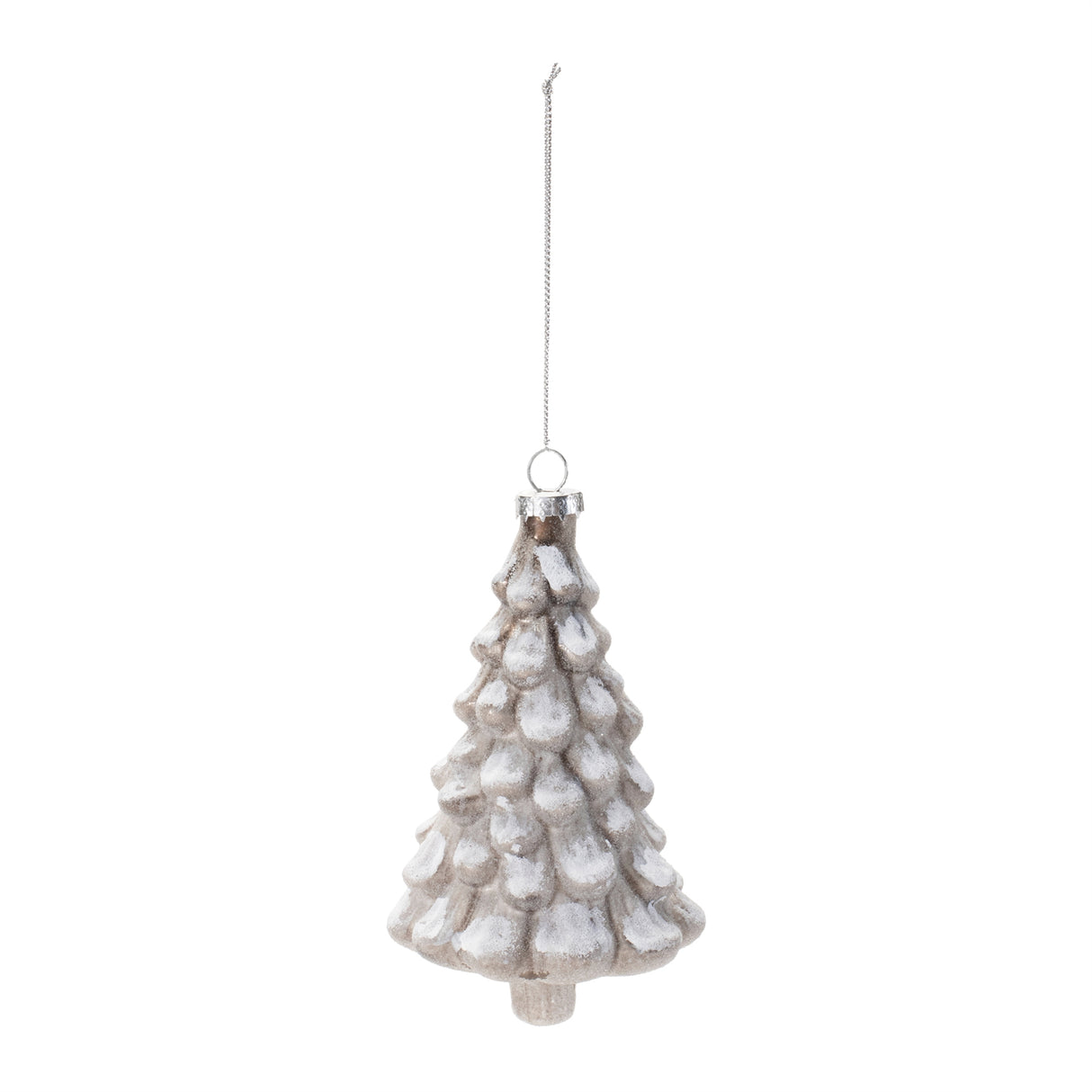 Frosty Glass Tree Ornament