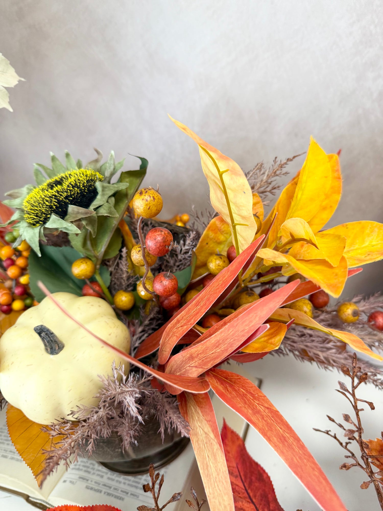 22" Picking the Pumpkin Centerpiece