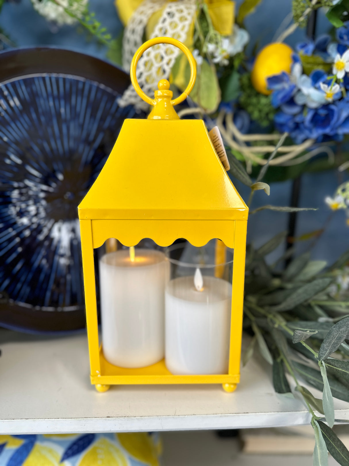 Small Yellow Iron Lantern