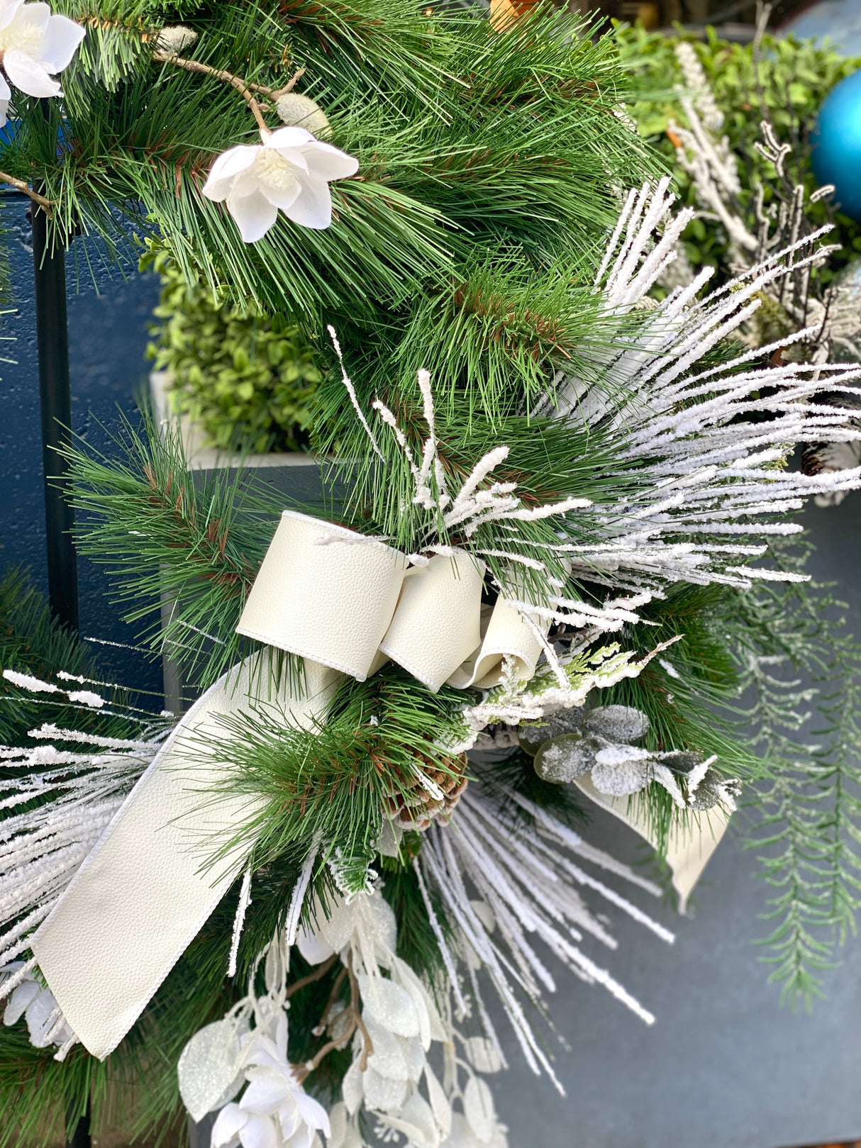 27" Snowy Splendor Wreath