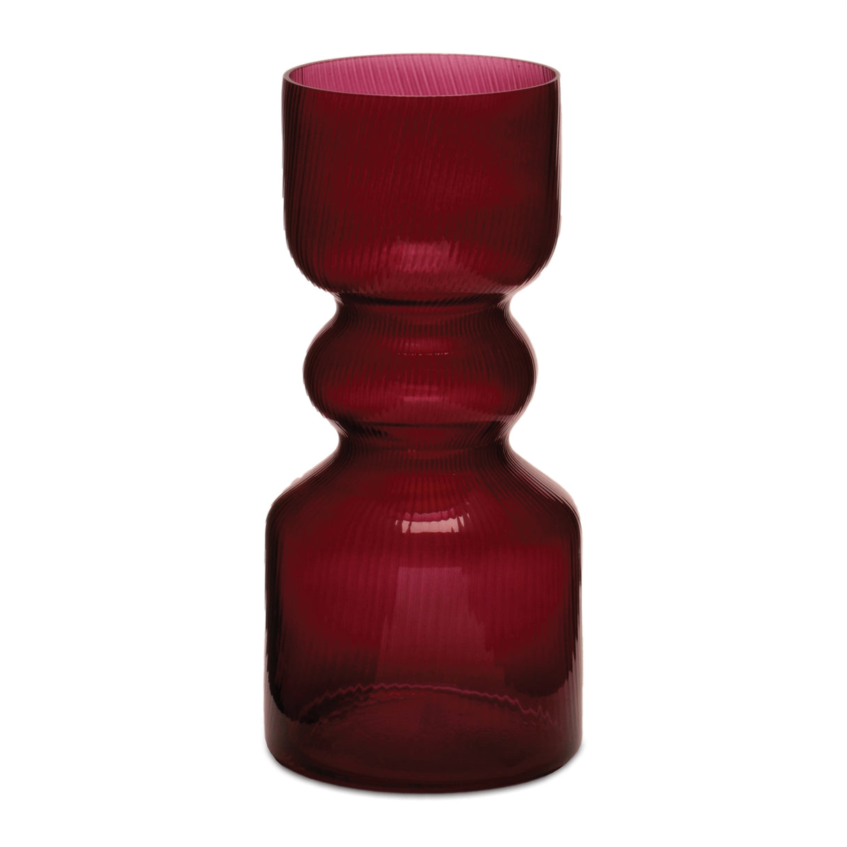 10" Rich Cherry Candleholder