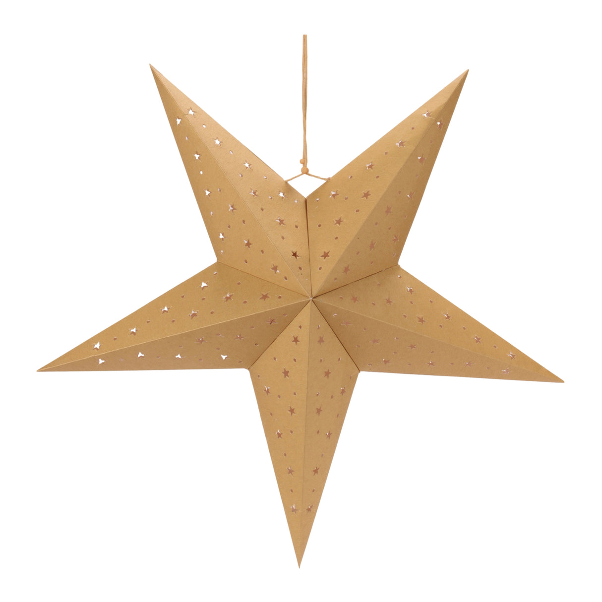 Gold Star Paper Ornament