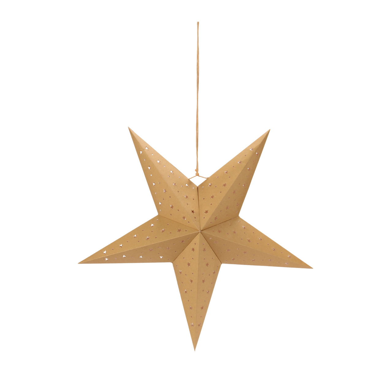 Gold Star Paper Ornament