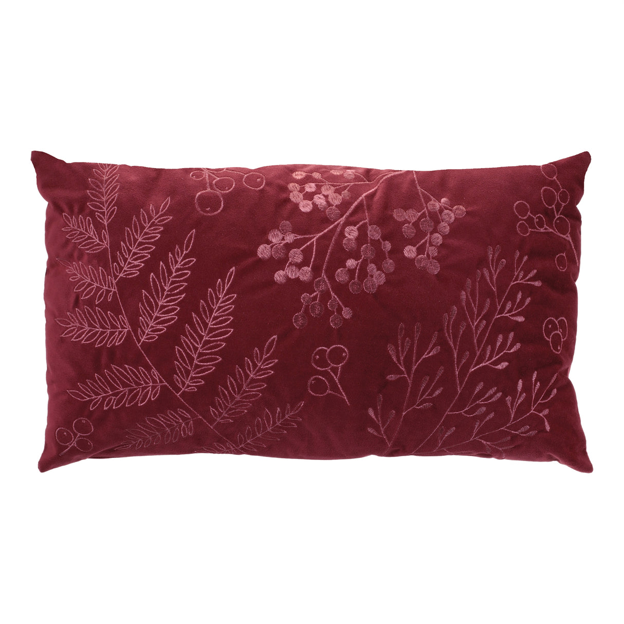 Berry Pattern Lumbar Pillow