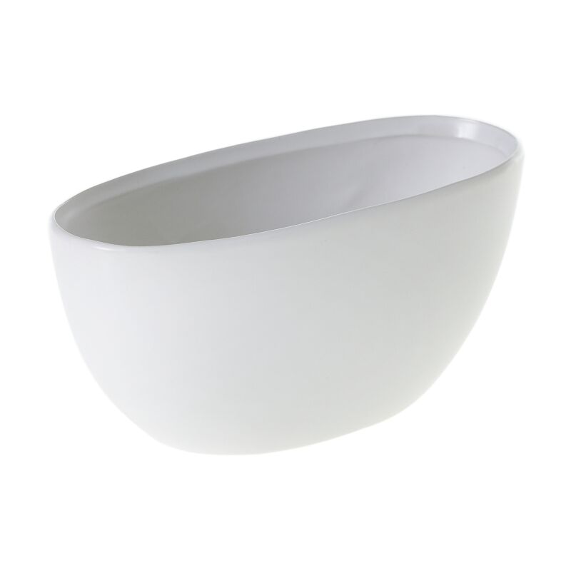White Metta Boat Planter -2 Sizes