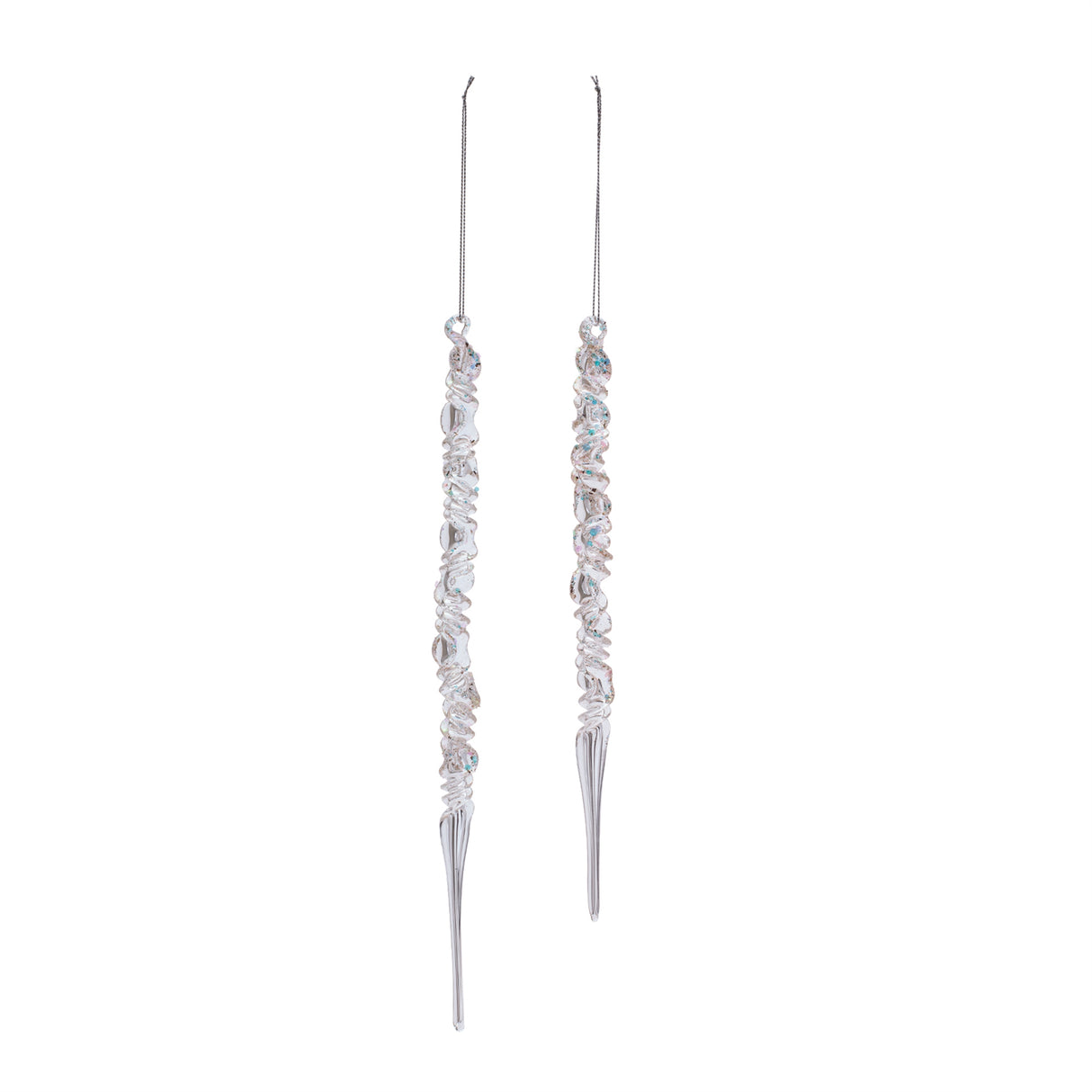 Groovy Icicle Opal Ornament Set of 2