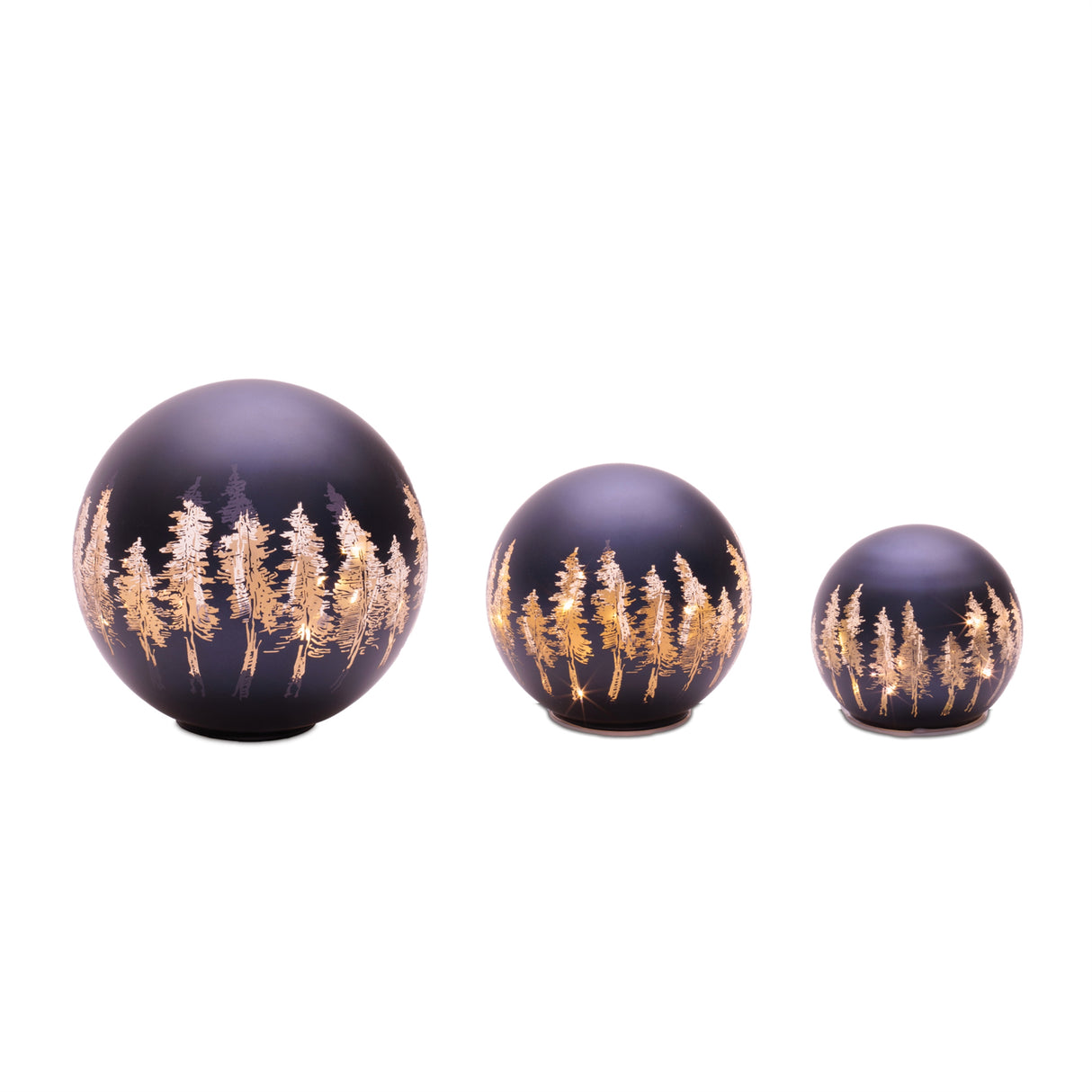 After Dark Glass Forest LED Globe - 3 Sizes