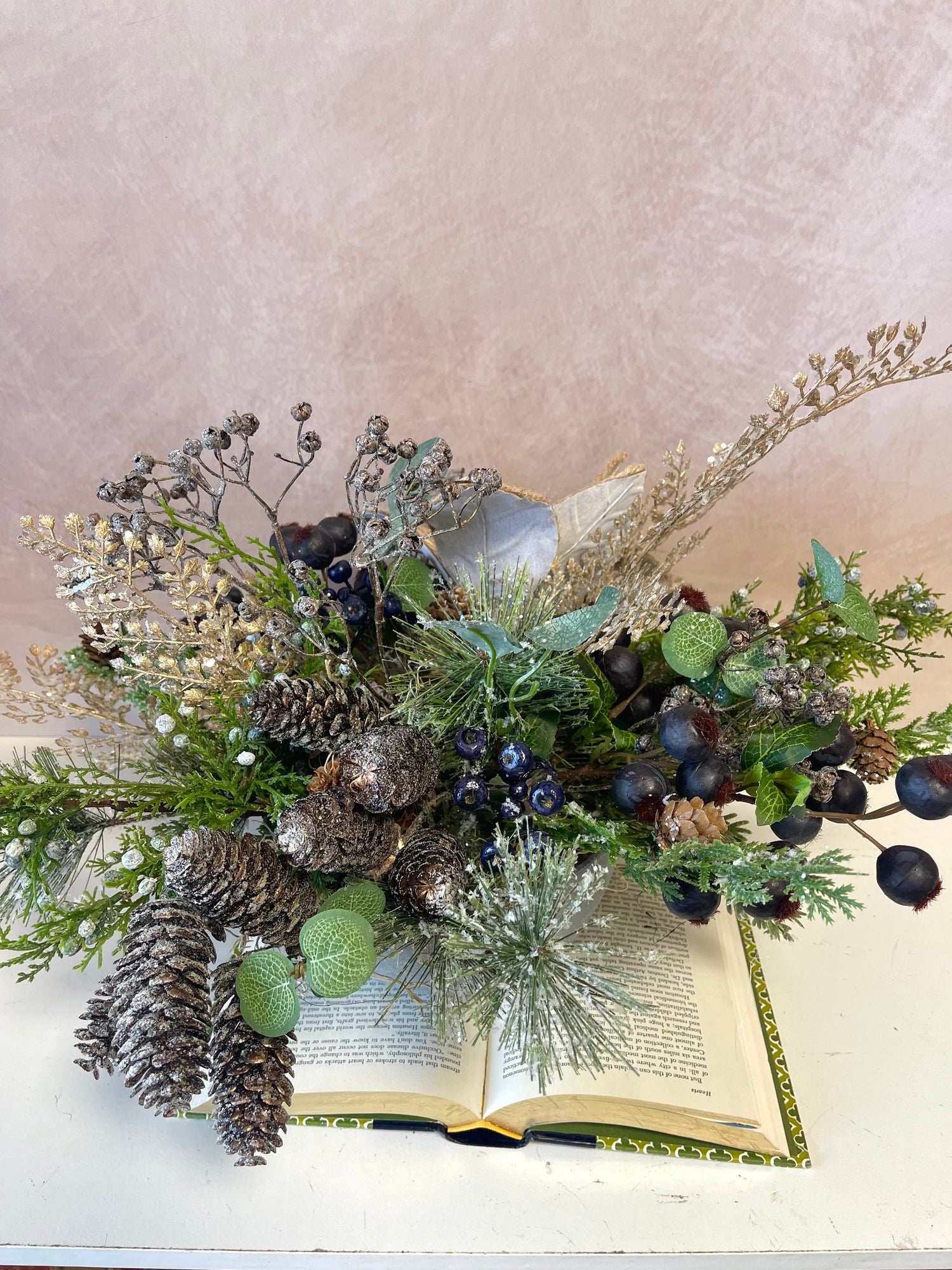 21" Rustic Sparkle Centerpiece