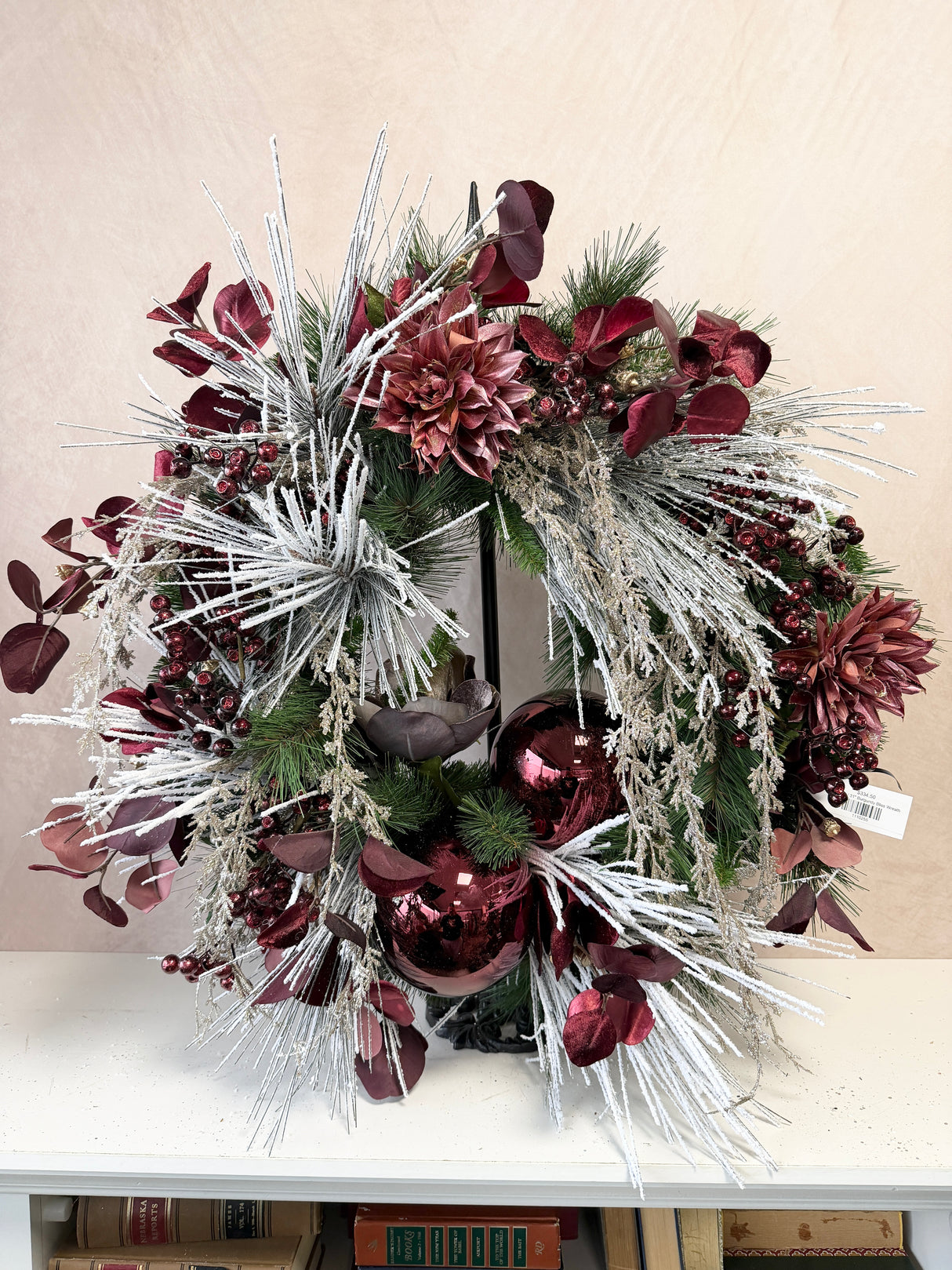 31" Burgundy Bliss Wreath
