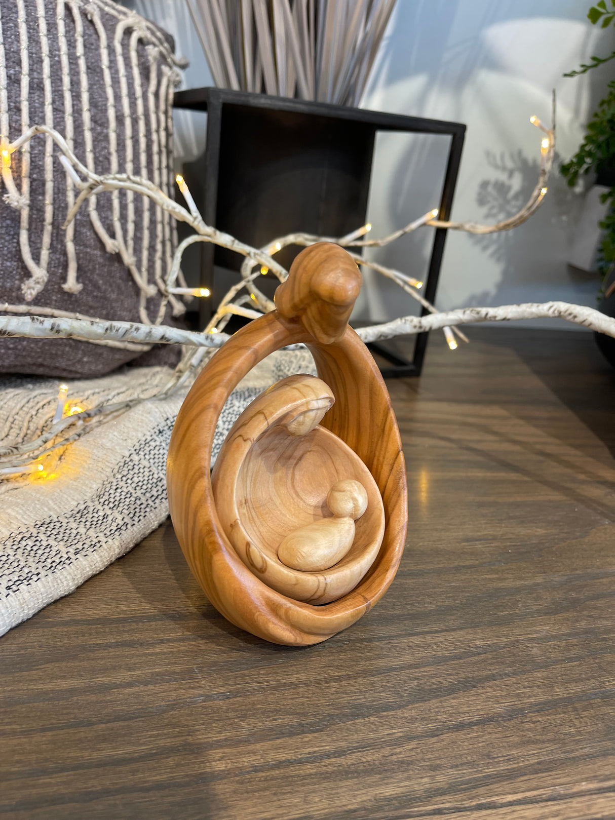 6" Italian Olive Wood Nativity Set