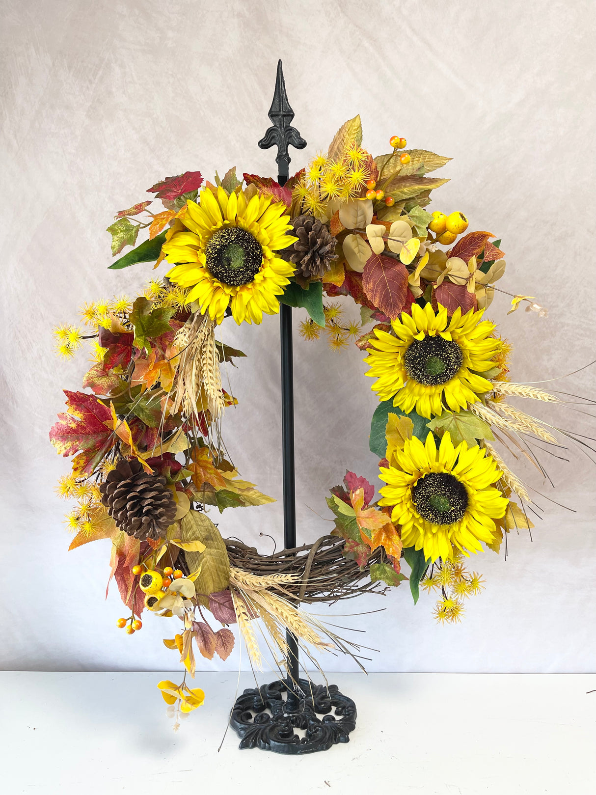 26" Fall Garden Wreath