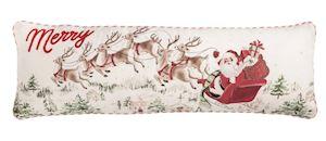 Santa Scene Long Pillow