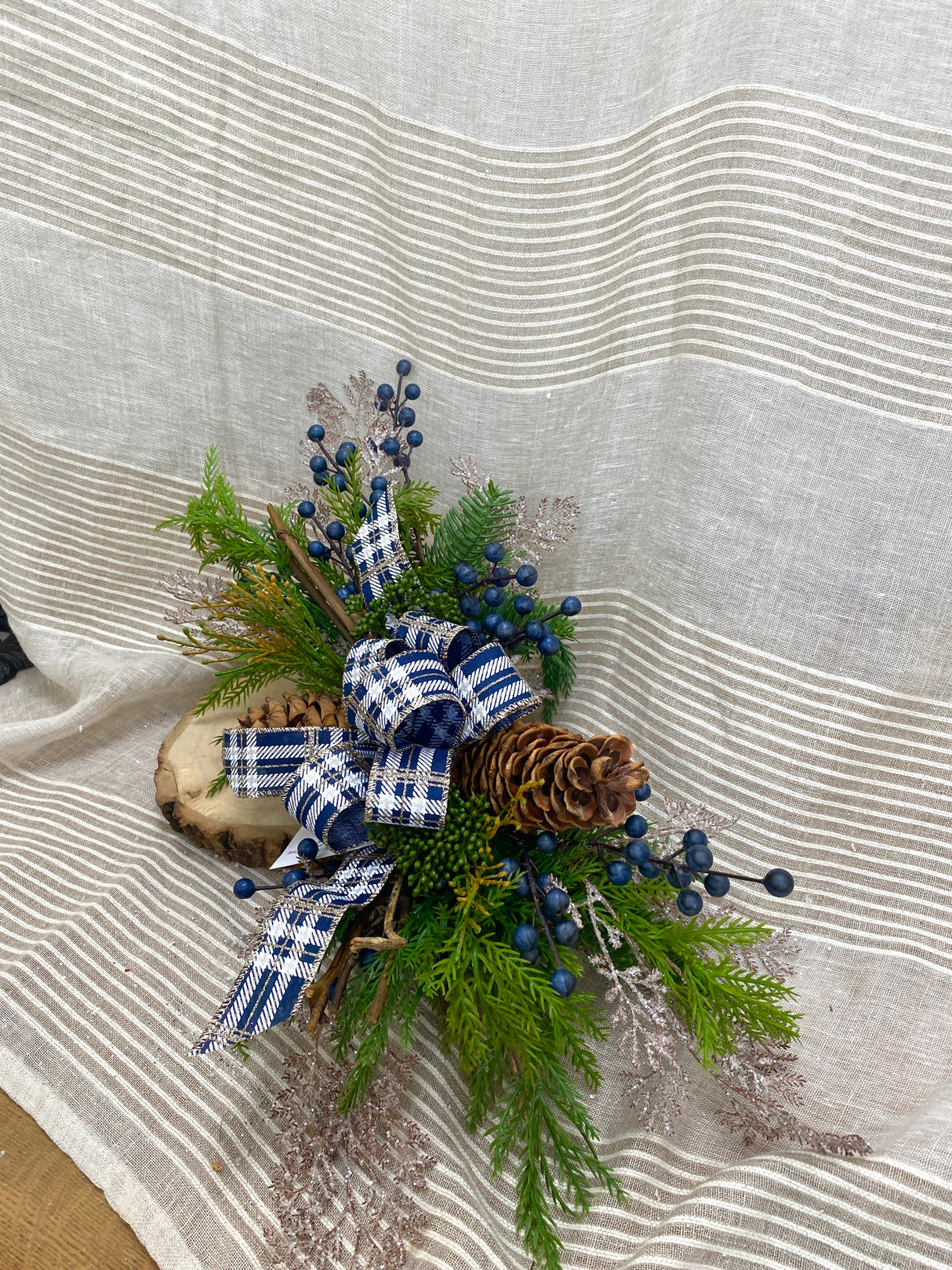 19" Glistening Winter Small Swag