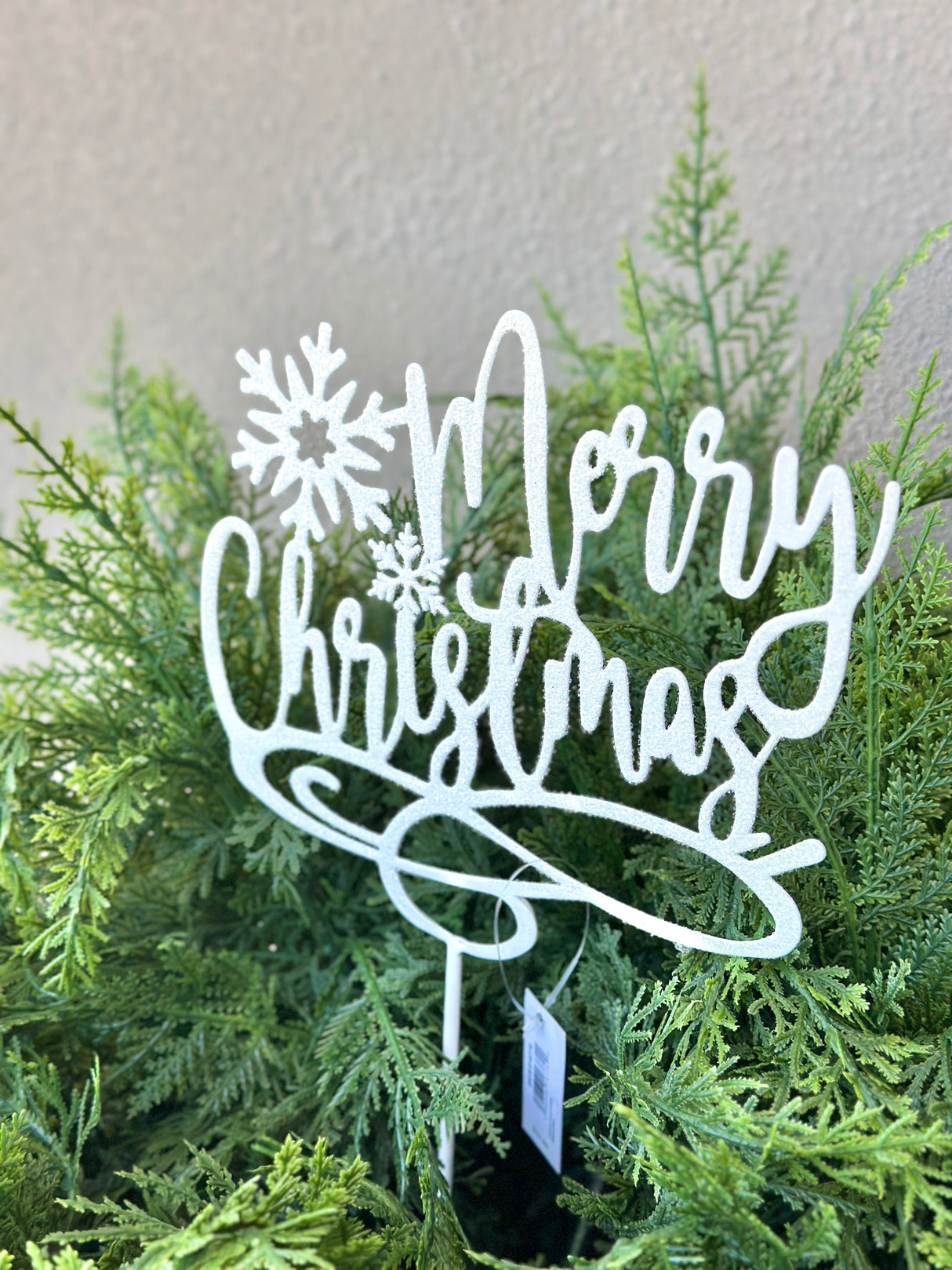 Merry Christmas Metal Stake