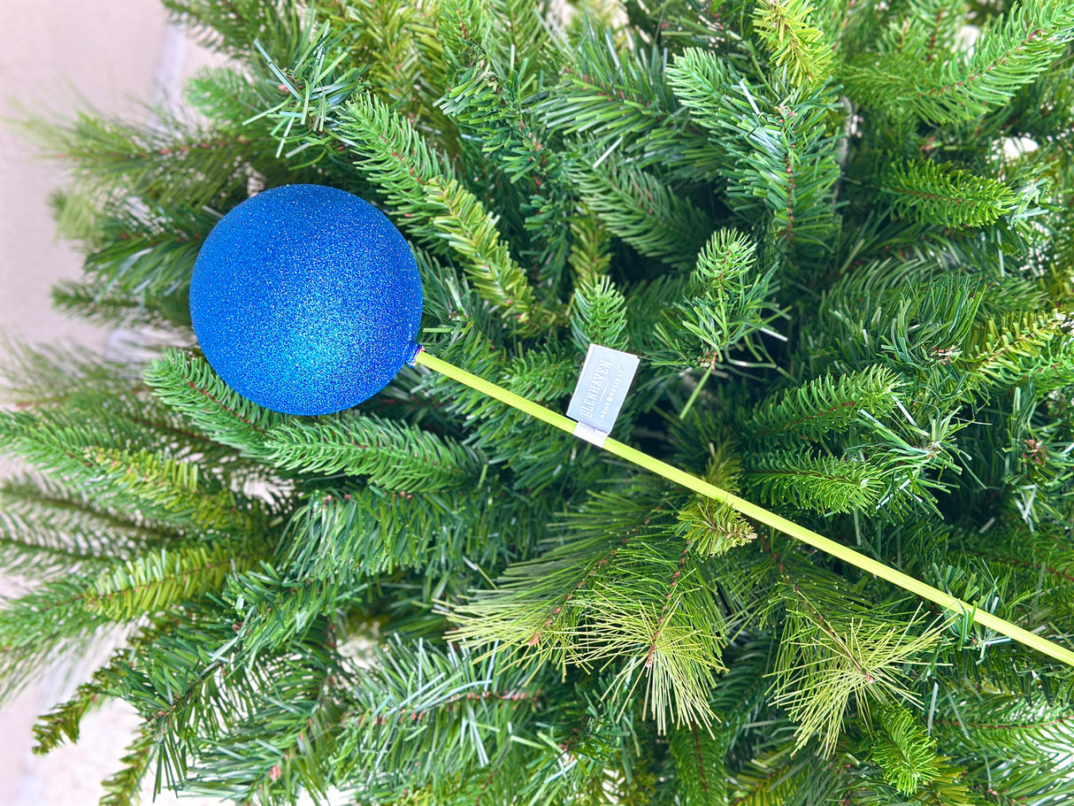 Glitter Blue Ornament Stake