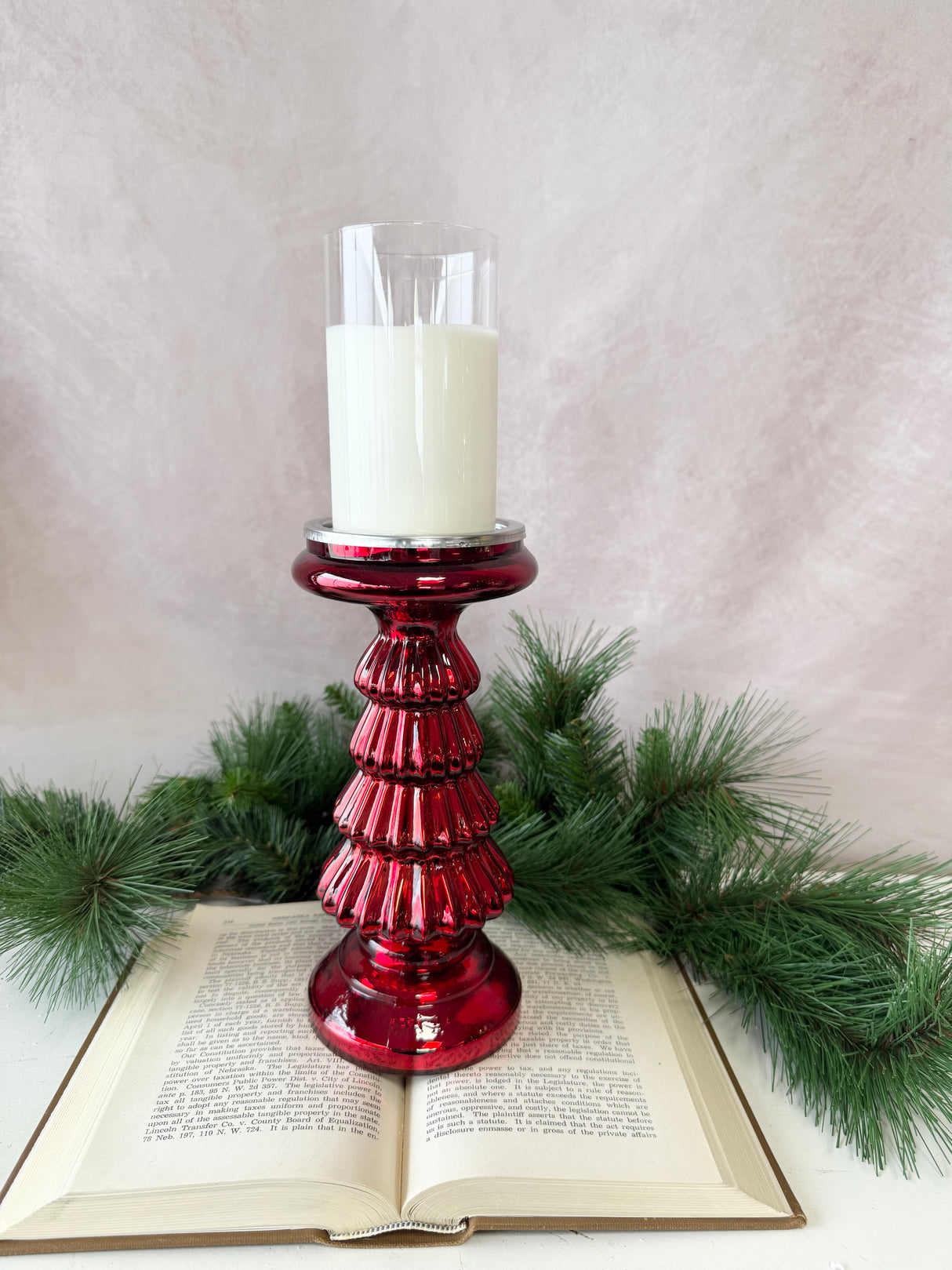 10" Kavala Glass Tree Candleholder
